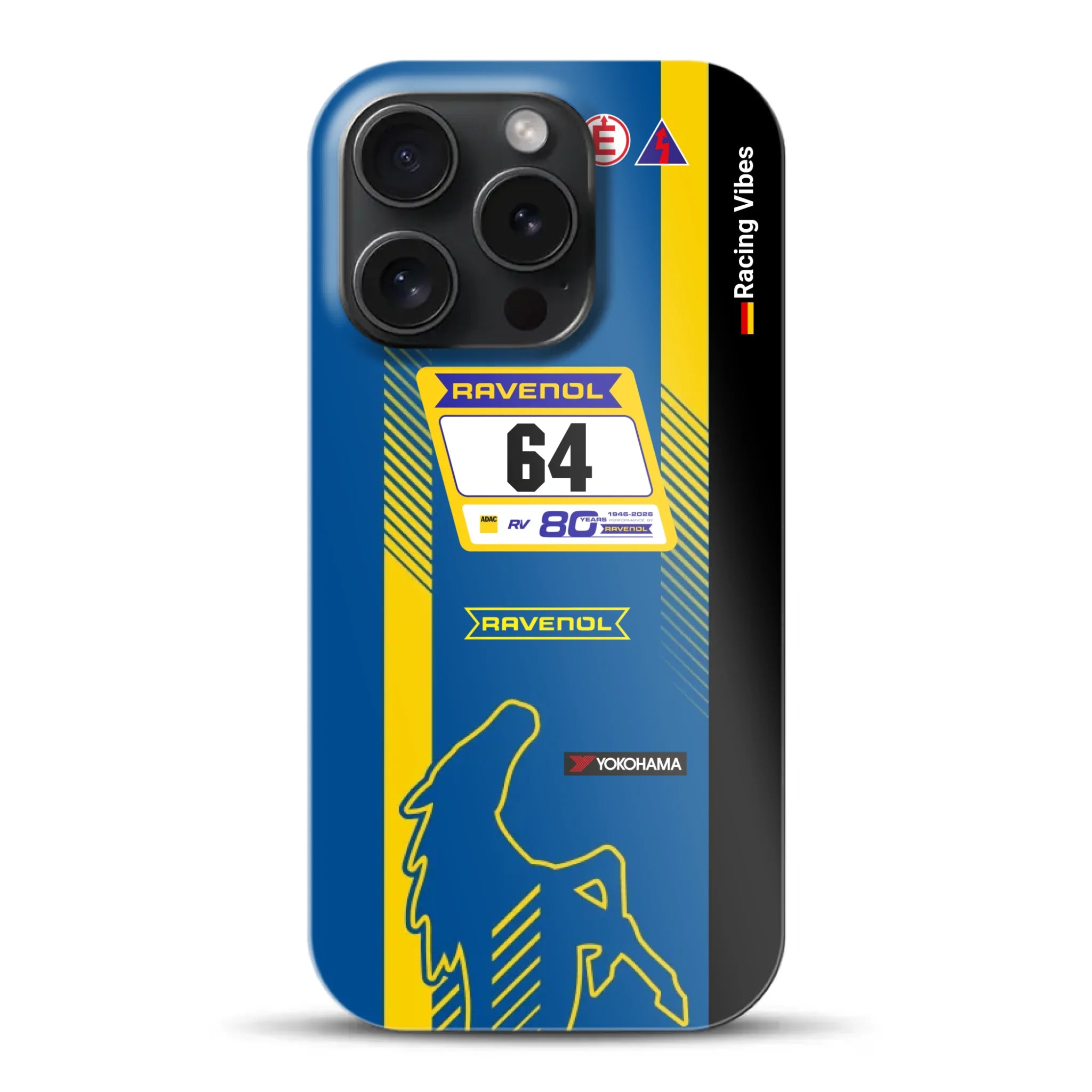 Mustang GT3 NLS 2026 Nürburgring Livery - Custodia rigida per iPhone