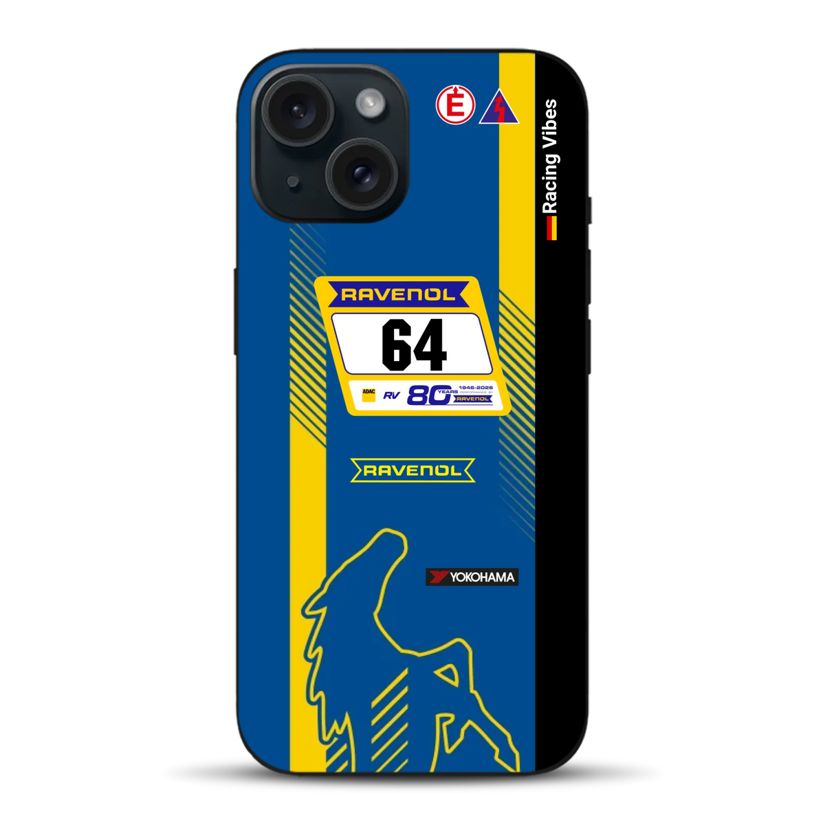 Mustang GT3 NLS 2026 Nürburgring Livery - Custodia per cellulare personalizzata per iPhone