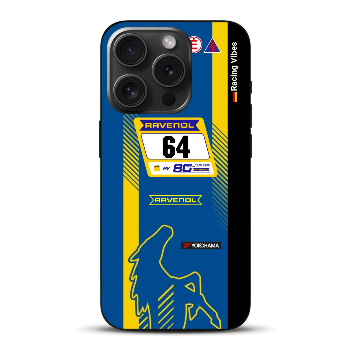 Mustang GT3 NLS 2026 Nürburgring Livery - Custodia per cellulare personalizzata per iPhone