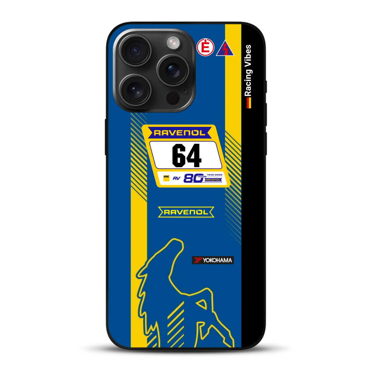 Mustang GT3 NLS 2026 Nürburgring Livery - Custodia per cellulare personalizzata per iPhone
