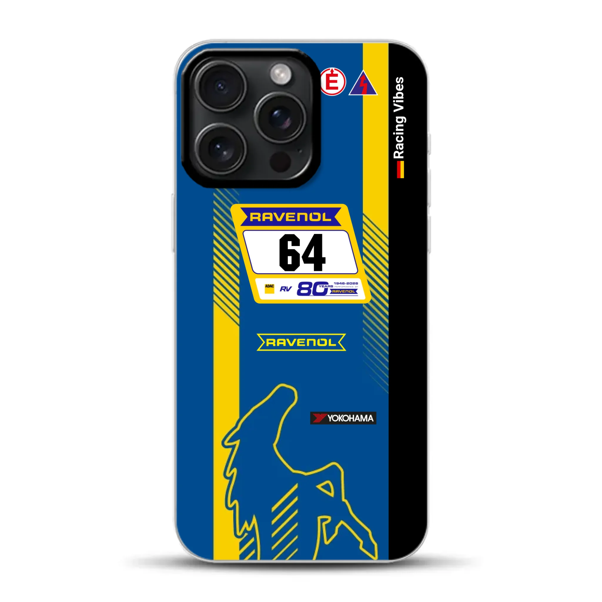 Mustang GT3 NLS 2026 Nürburgring Livery - Custodia per cellulare personalizzata per iPhone