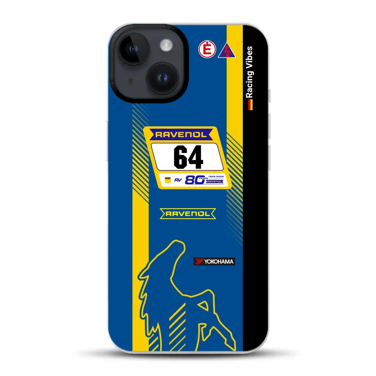 Mustang GT3 NLS 2026 Nürburgring Livery - Custodia per cellulare personalizzata per iPhone