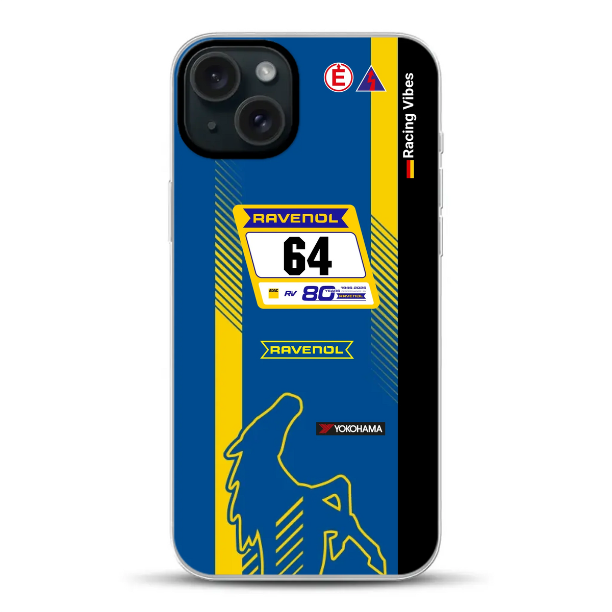 Mustang GT3 NLS 2026 Nürburgring Livery - Custodia per cellulare personalizzata per iPhone