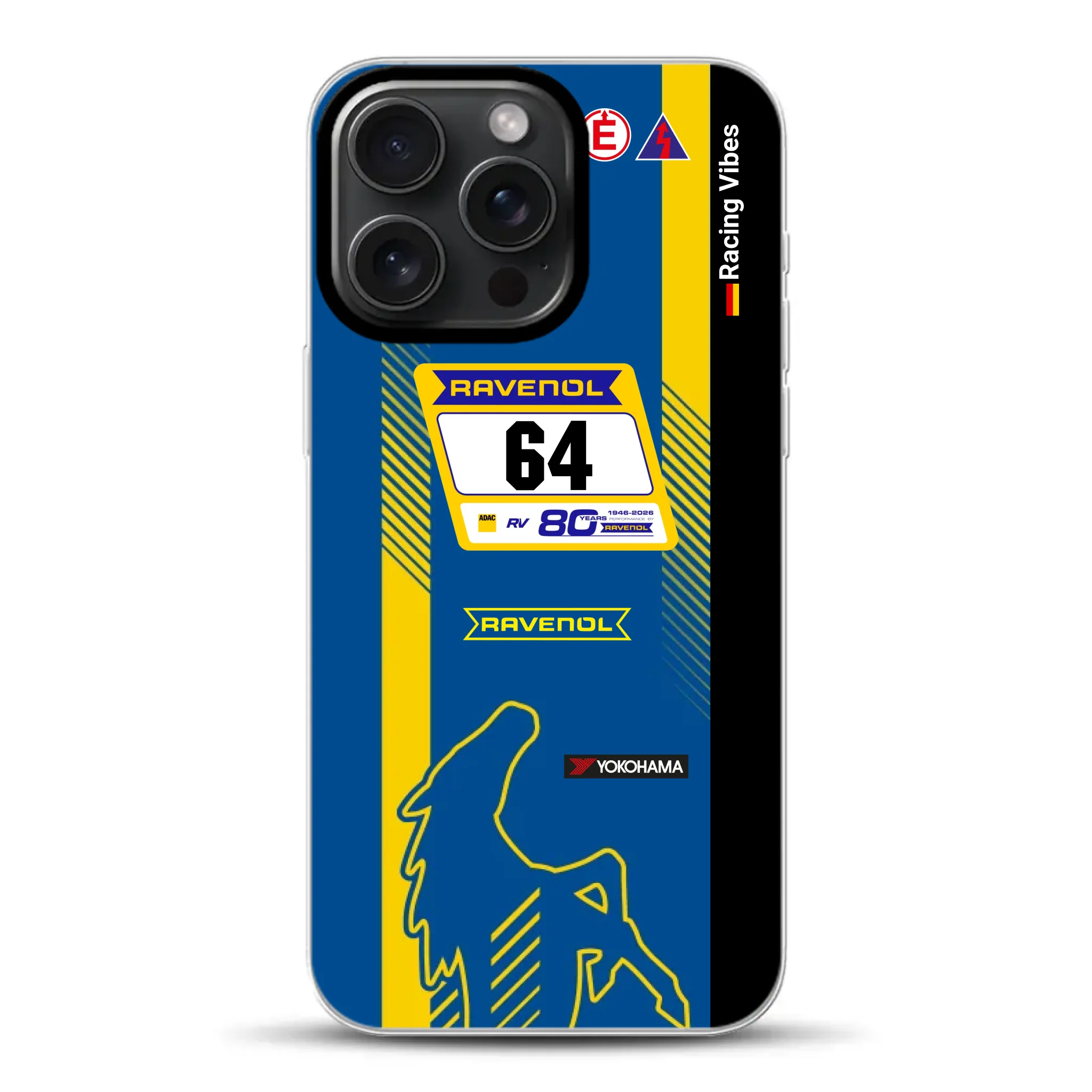 Mustang GT3 NLS 2026 Nürburgring Livery - Custodia per cellulare personalizzata per iPhone