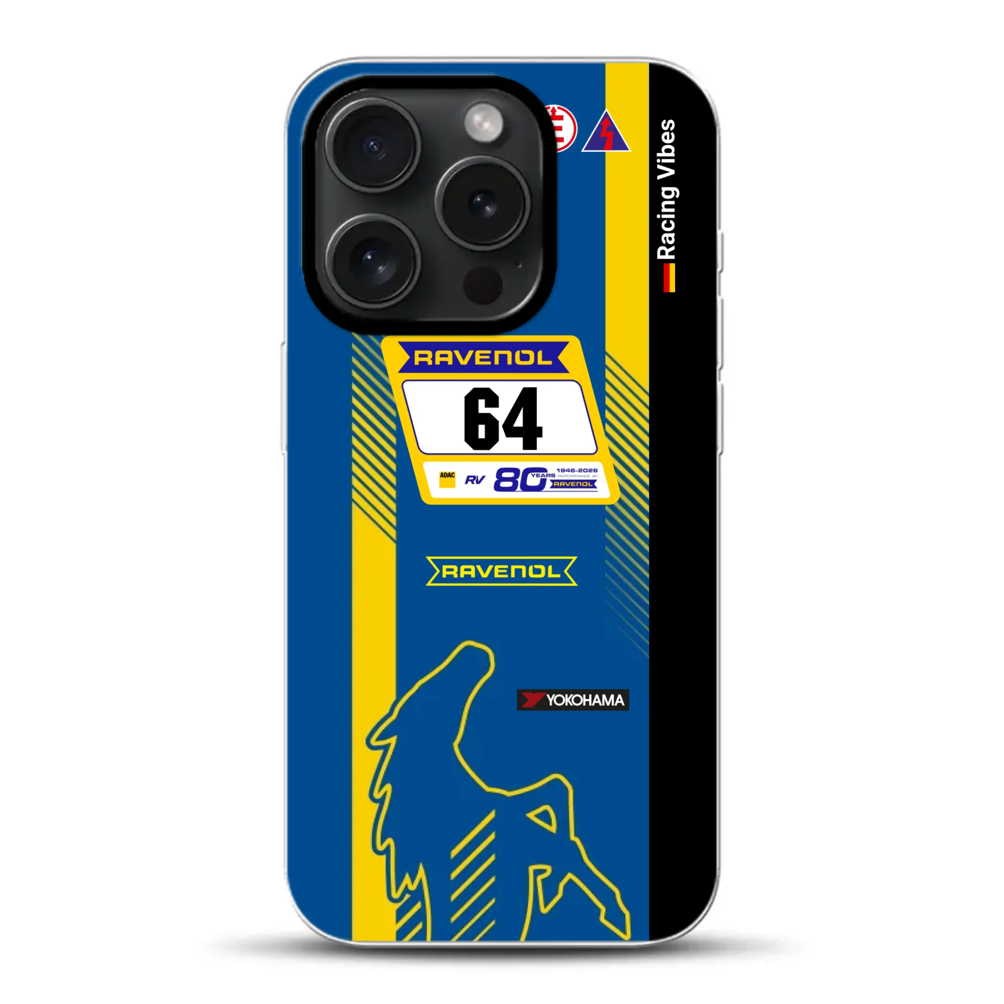 Mustang GT3 NLS 2026 Nürburgring Livery - Custodia per cellulare personalizzata per iPhone