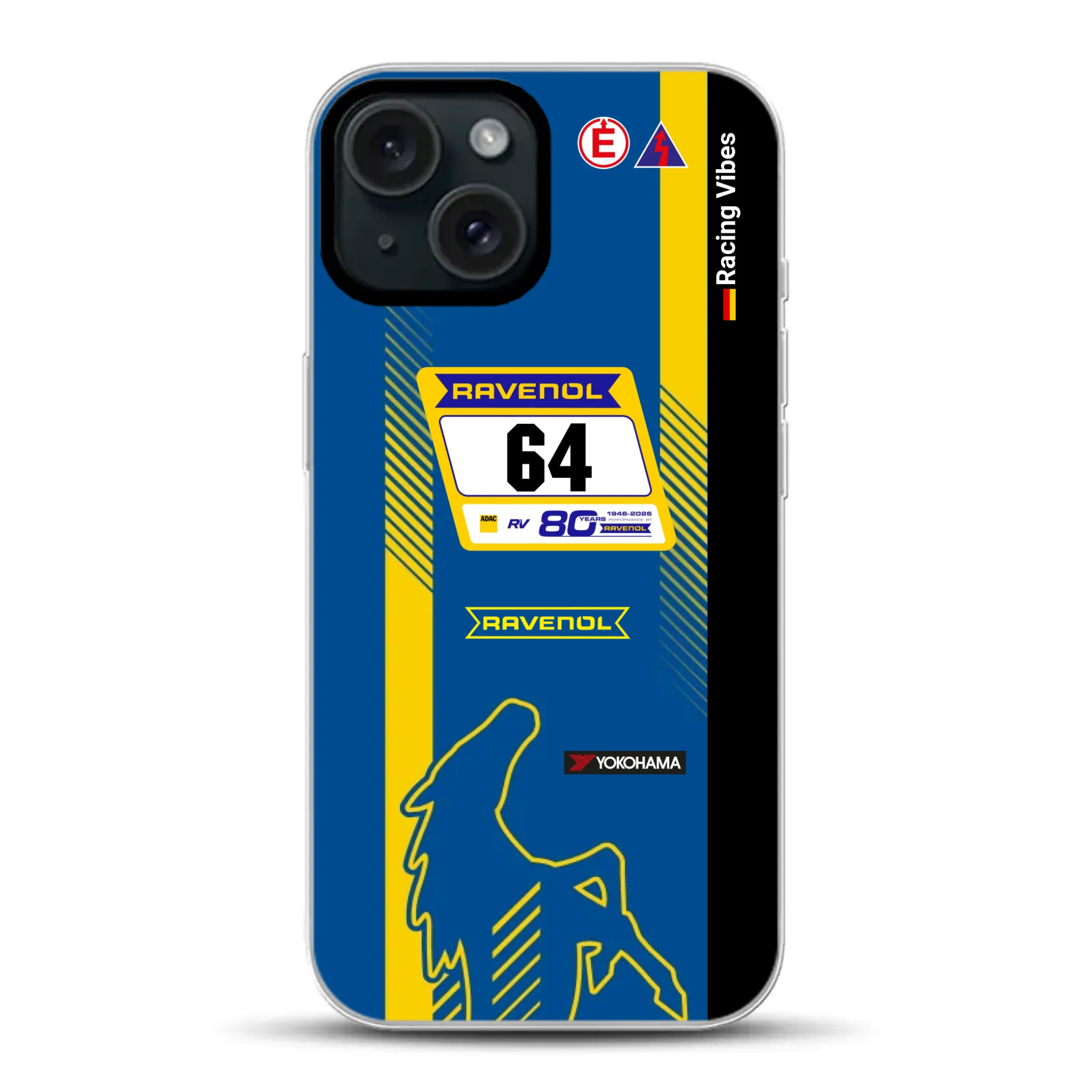 Mustang GT3 NLS 2026 Nürburgring Livery - Custodia per cellulare personalizzata per iPhone