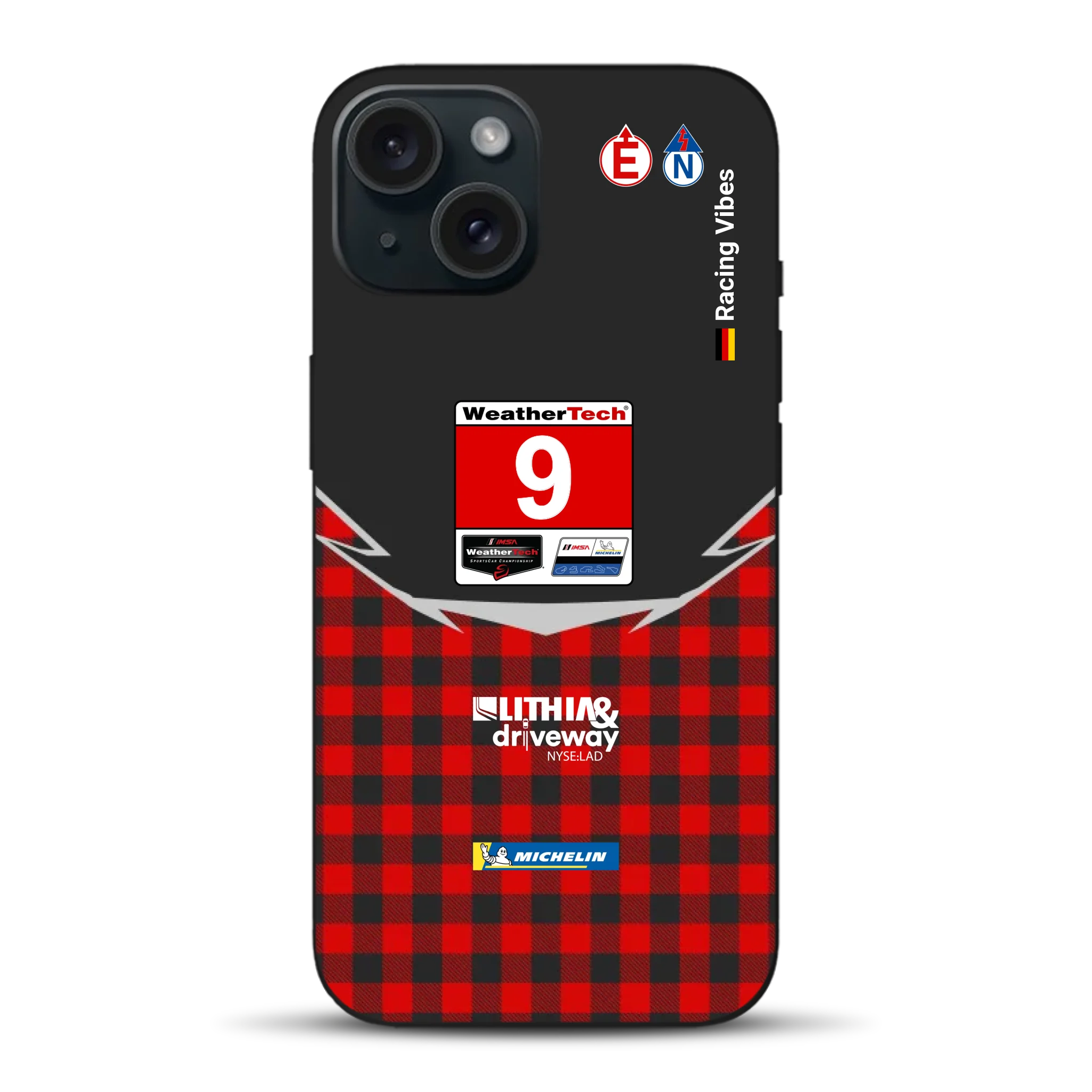 Pfaff Lamborghini Temerario GT3 IMSA 2026 Livery - Custodia per cellulare personalizzata per iPhone