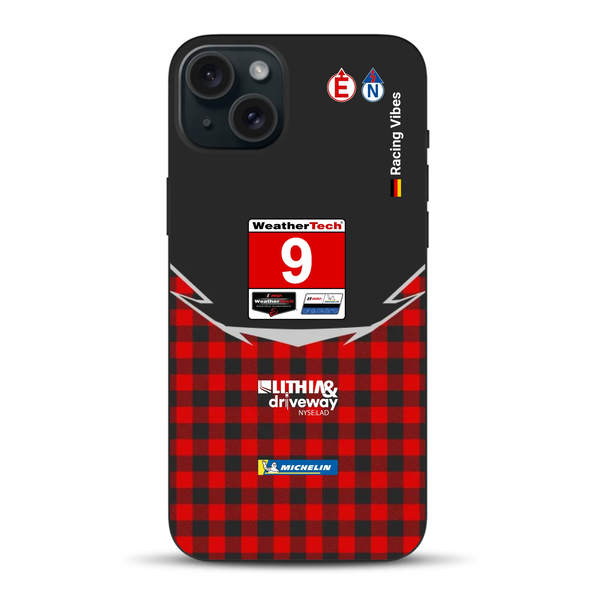 Pfaff Lamborghini Temerario GT3 IMSA 2026 Livery - Custodia per cellulare personalizzata per iPhone