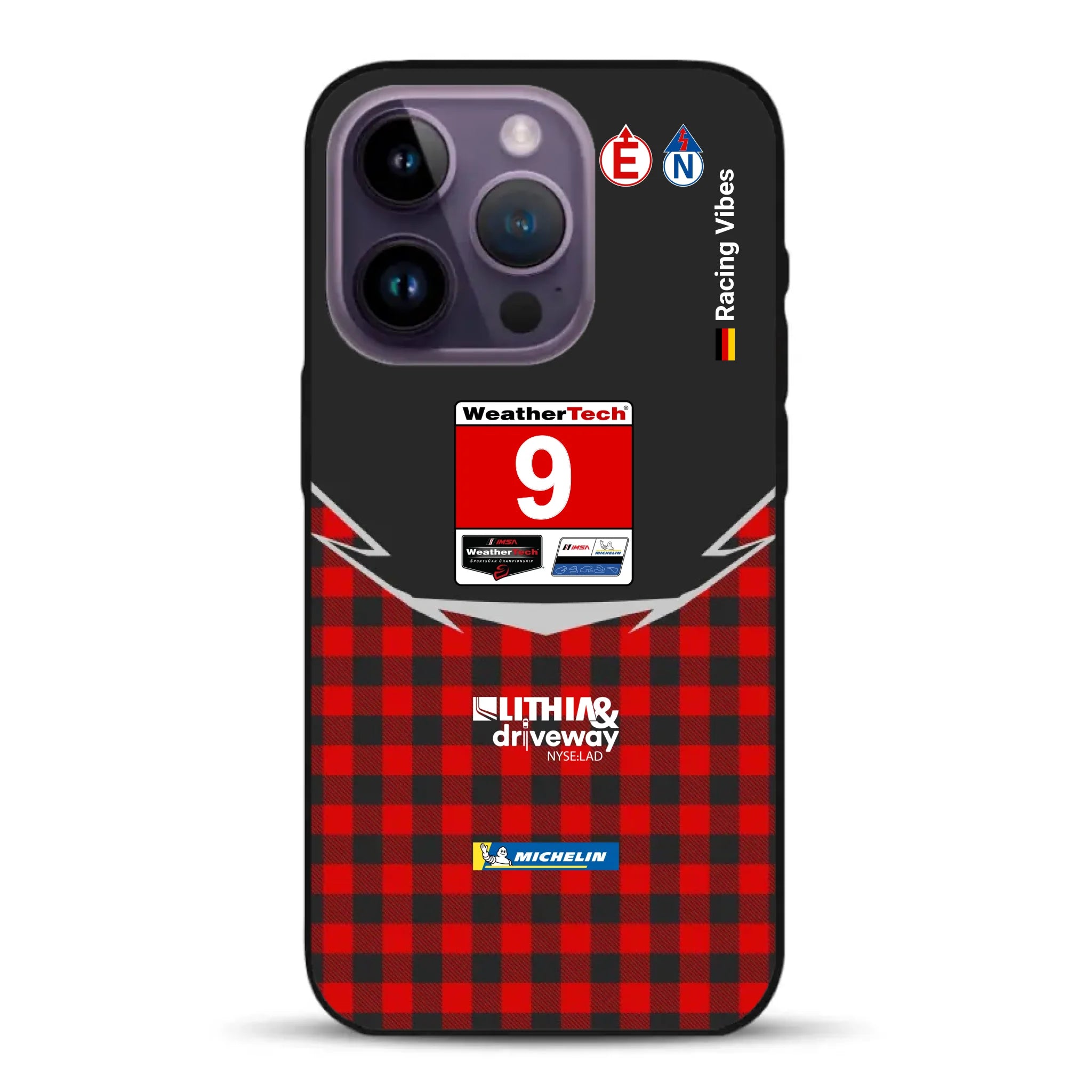 Pfaff Lamborghini Temerario GT3 IMSA 2026 Livery - Custodia per cellulare personalizzata per iPhone