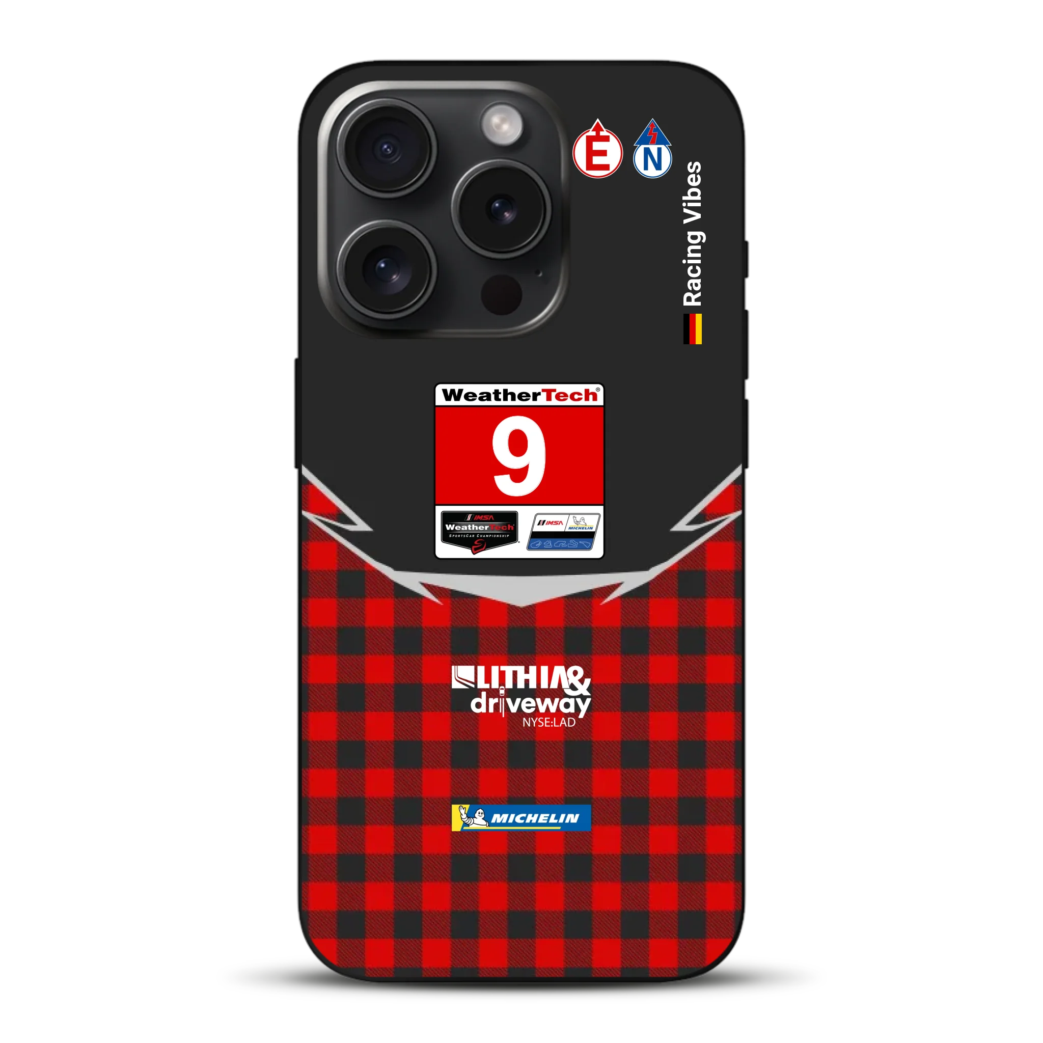 Pfaff Lamborghini Temerario GT3 IMSA 2026 Livery - Custodia per cellulare personalizzata per iPhone