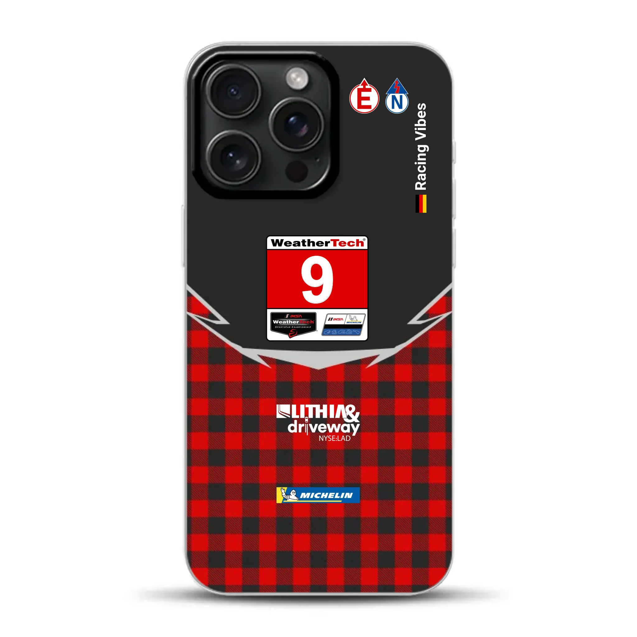 Pfaff Lamborghini Temerario GT3 IMSA 2026 Livery - Custodia per cellulare personalizzata per iPhone