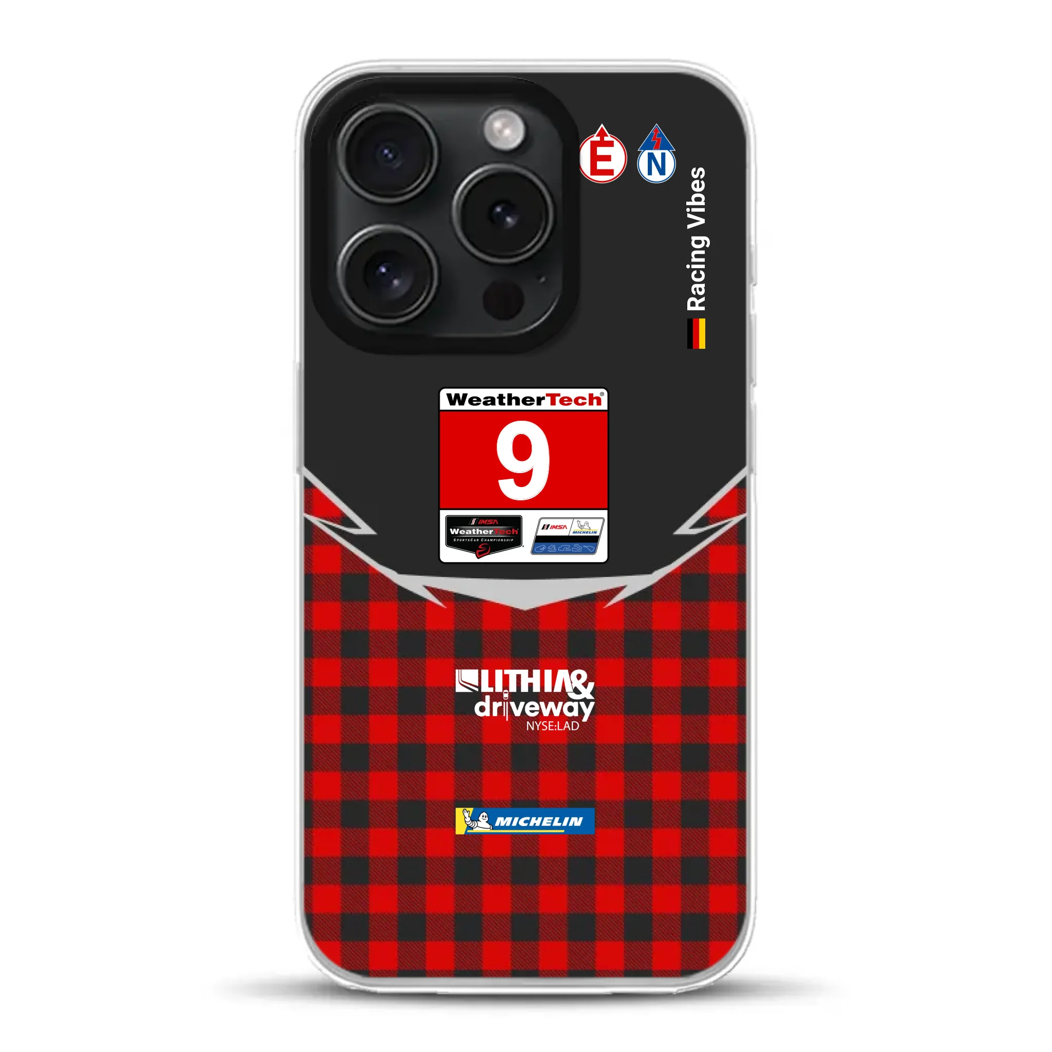 Pfaff Lamborghini Temerario GT3 IMSA 2026 Livery - Custodia per cellulare personalizzata per iPhone