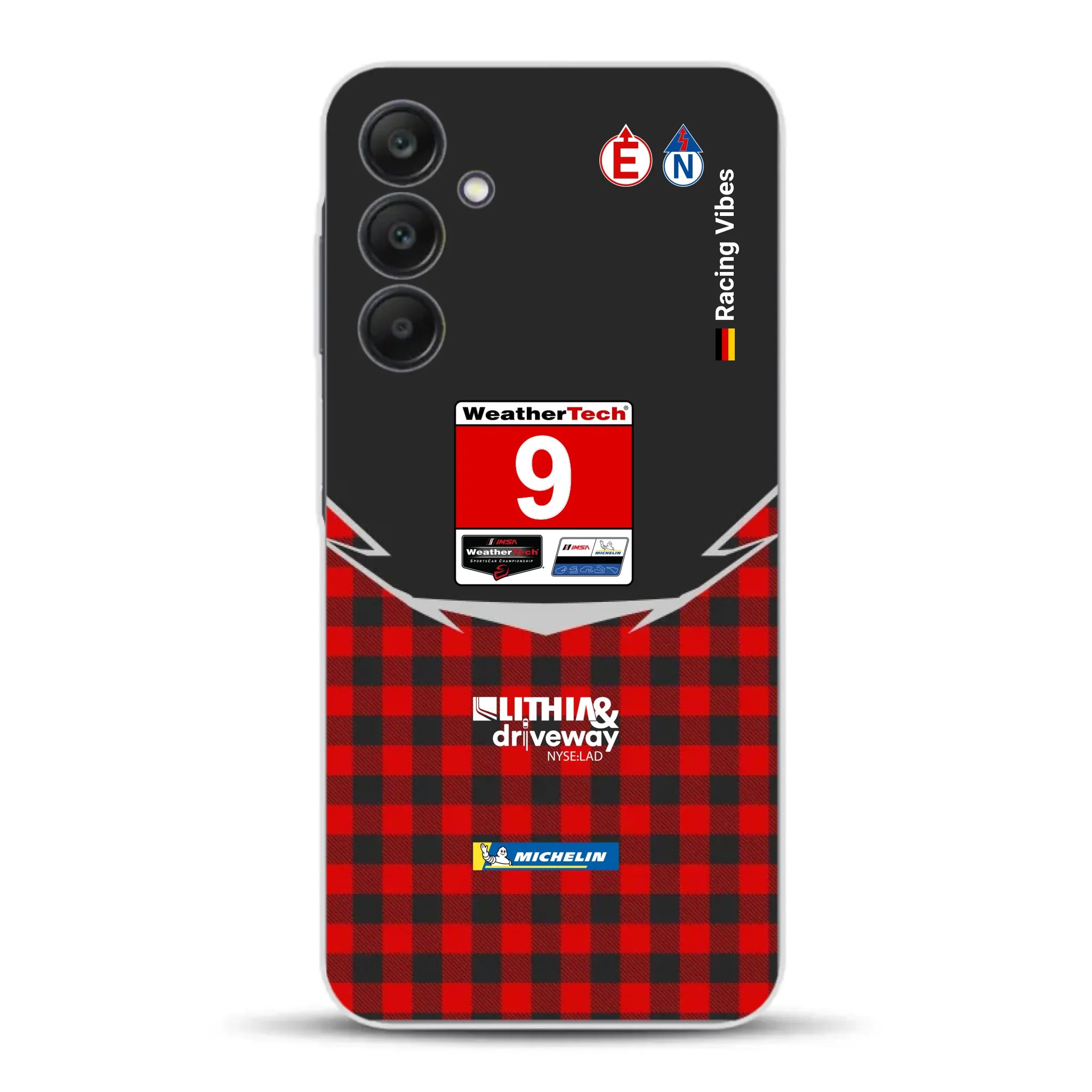 Pfaff Lamborghini Temerario GT3 IMSA 2026 Livery - Custodia per cellulare personalizzata per Samsung
