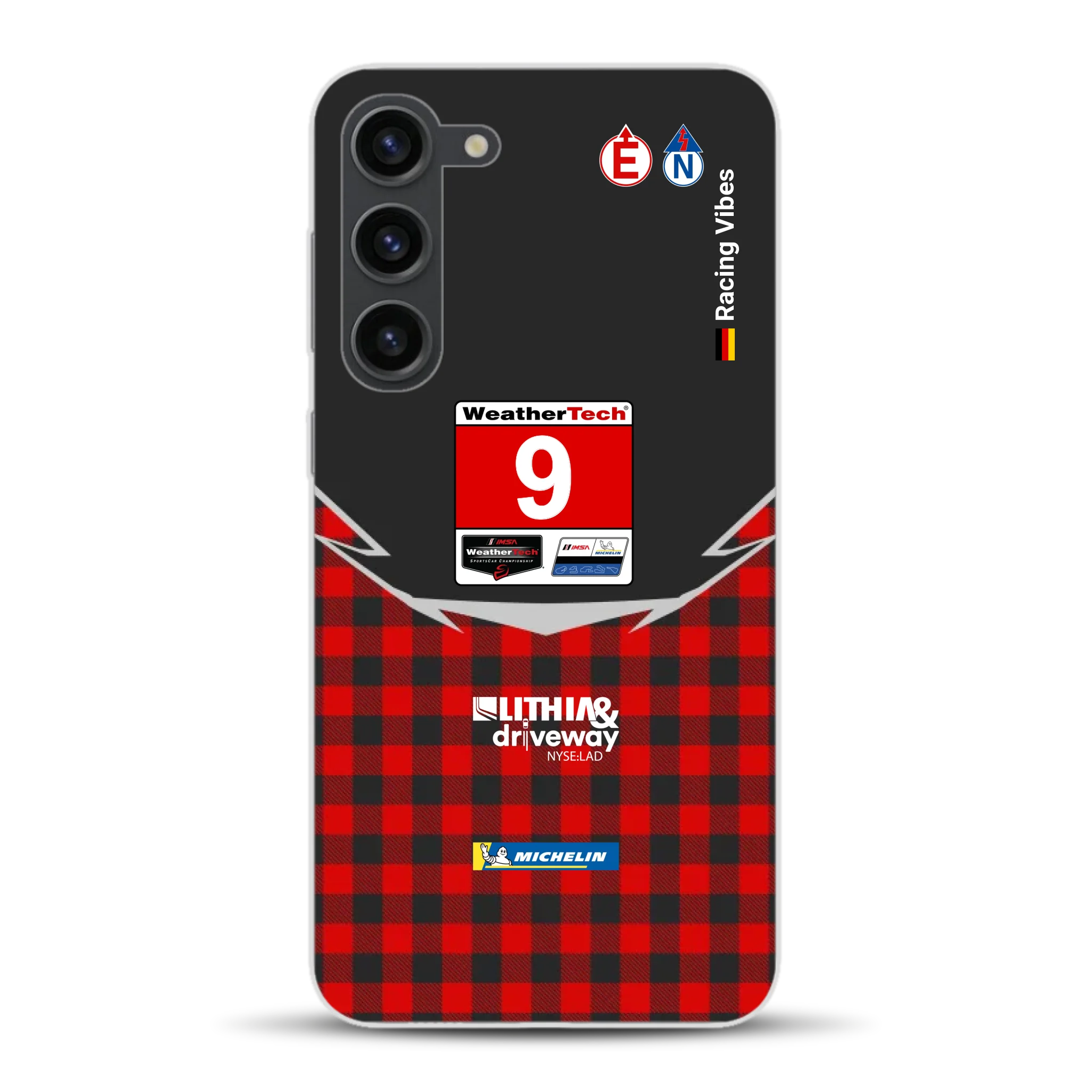 Pfaff Lamborghini Temerario GT3 IMSA 2026 Livery - Custodia per cellulare personalizzata per Samsung