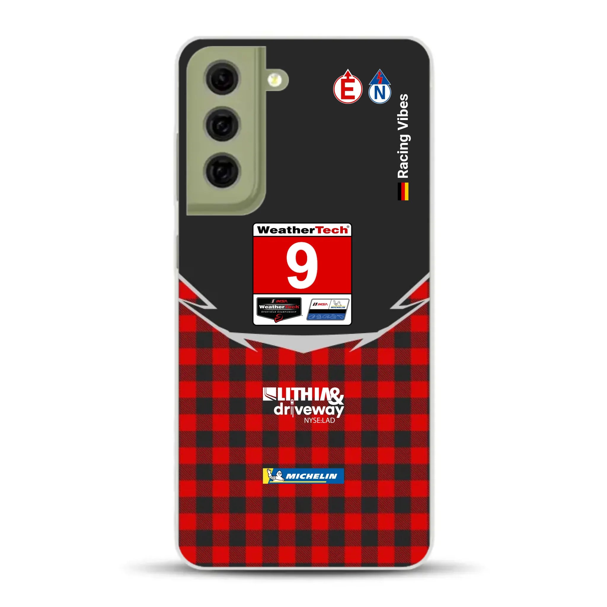 Pfaff Lamborghini Temerario GT3 IMSA 2026 Livery - Custodia per cellulare personalizzata per Samsung