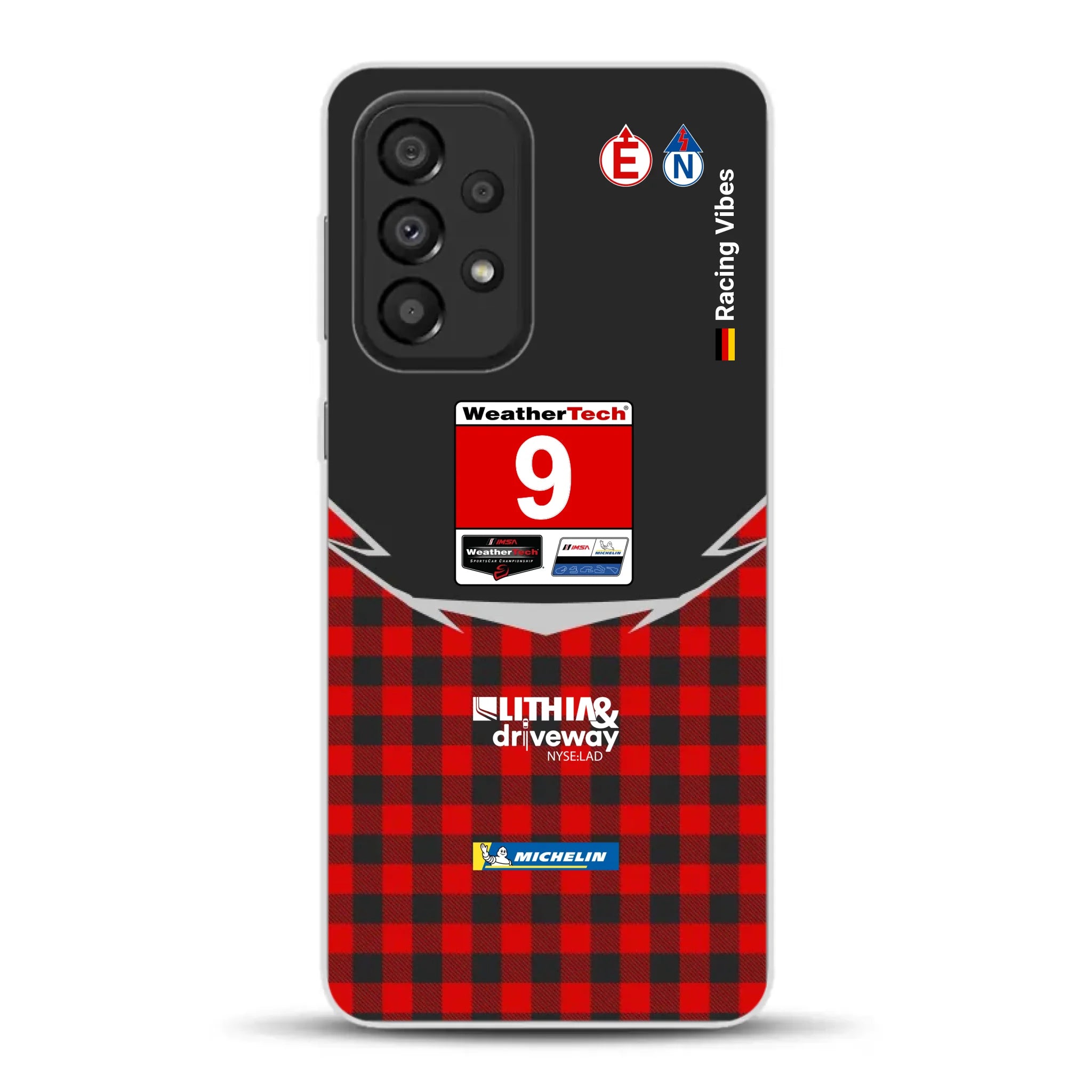 Pfaff Lamborghini Temerario GT3 IMSA 2026 Livery - Custodia per cellulare personalizzata per Samsung