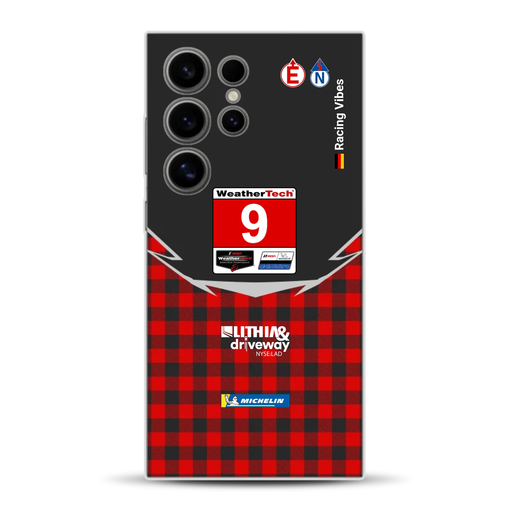 Pfaff Lamborghini Temerario GT3 IMSA 2026 Livery - Custodia per cellulare personalizzata per Samsung