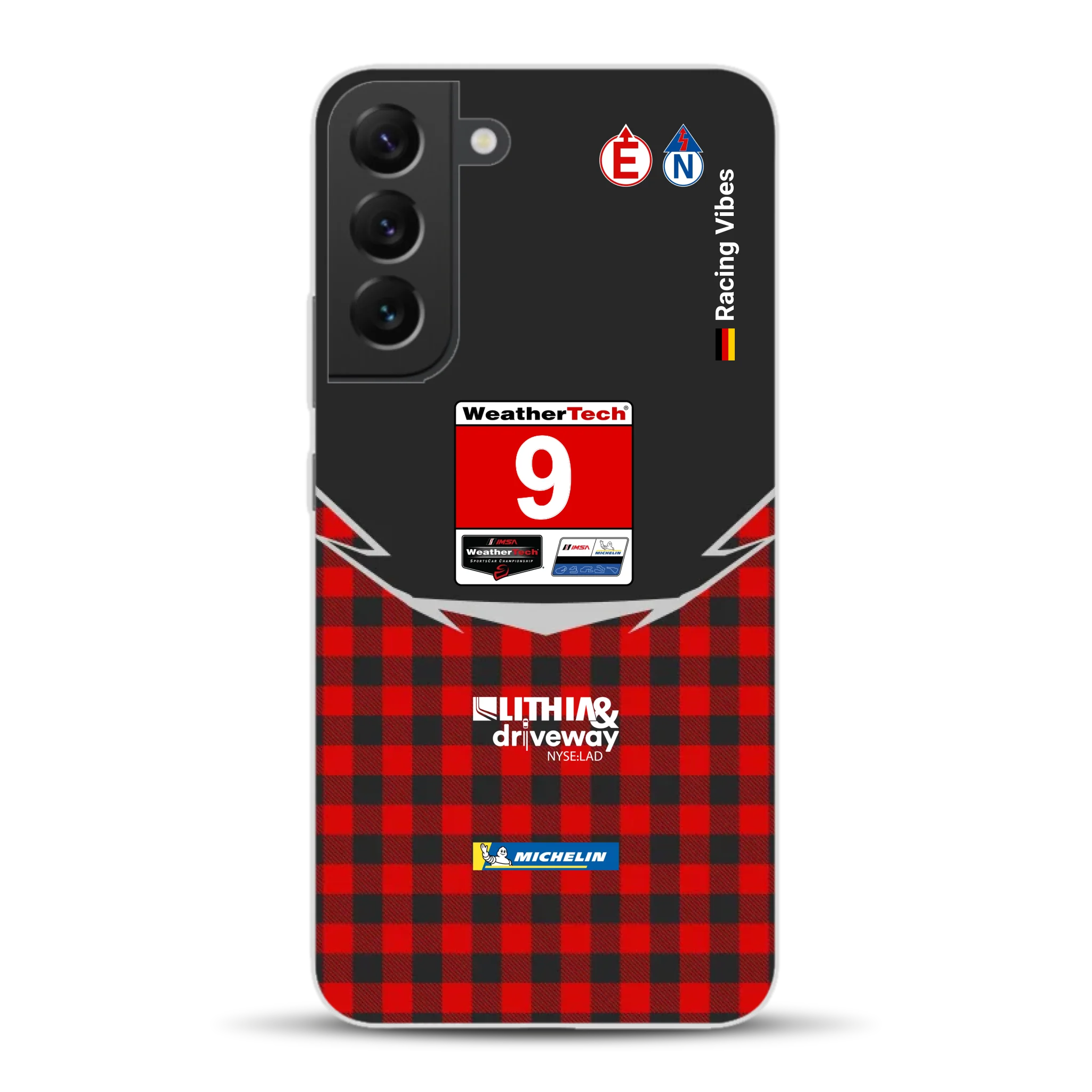 Pfaff Lamborghini Temerario GT3 IMSA 2026 Livery - Custodia per cellulare personalizzata per Samsung