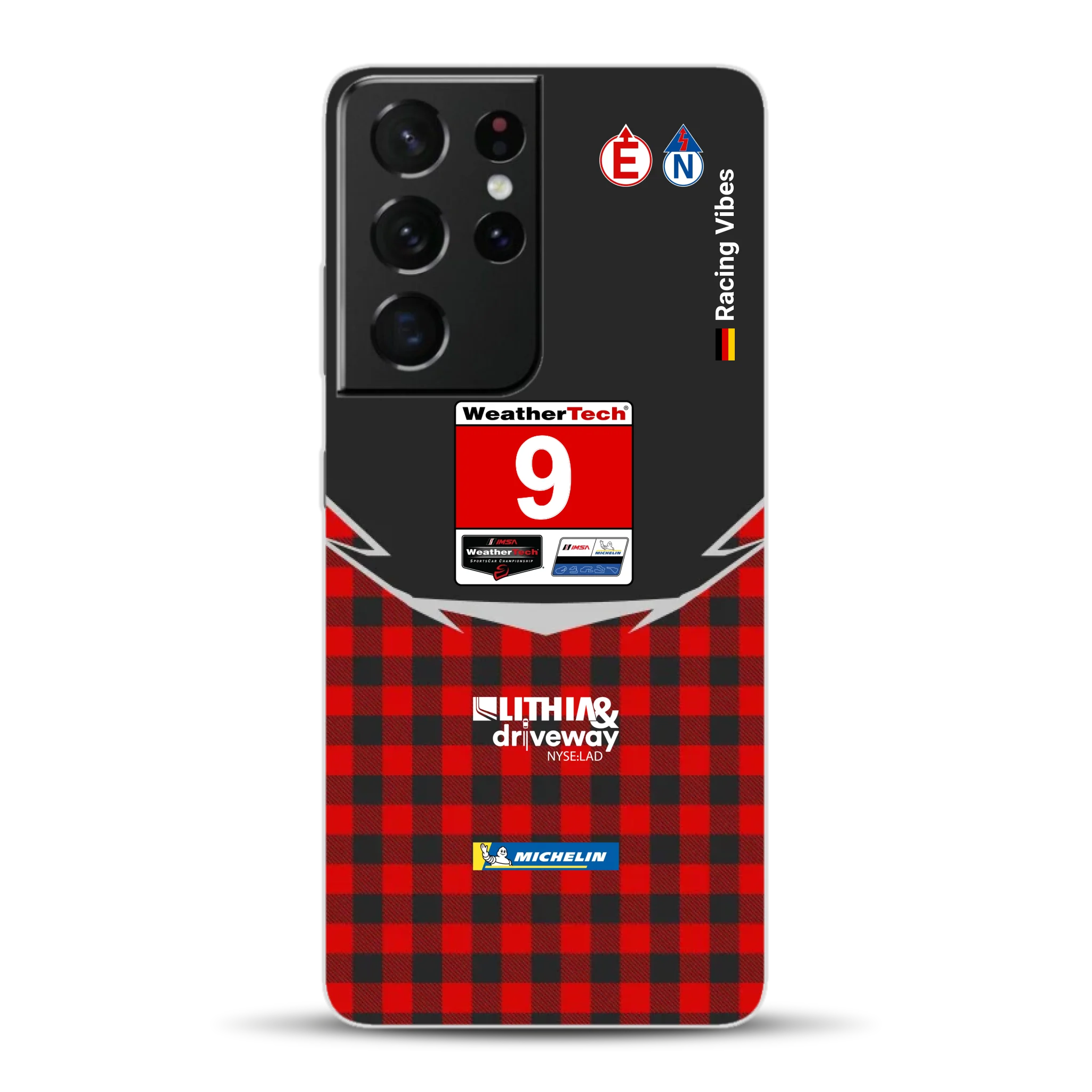 Pfaff Lamborghini Temerario GT3 IMSA 2026 Livery - Custodia per cellulare personalizzata per Samsung