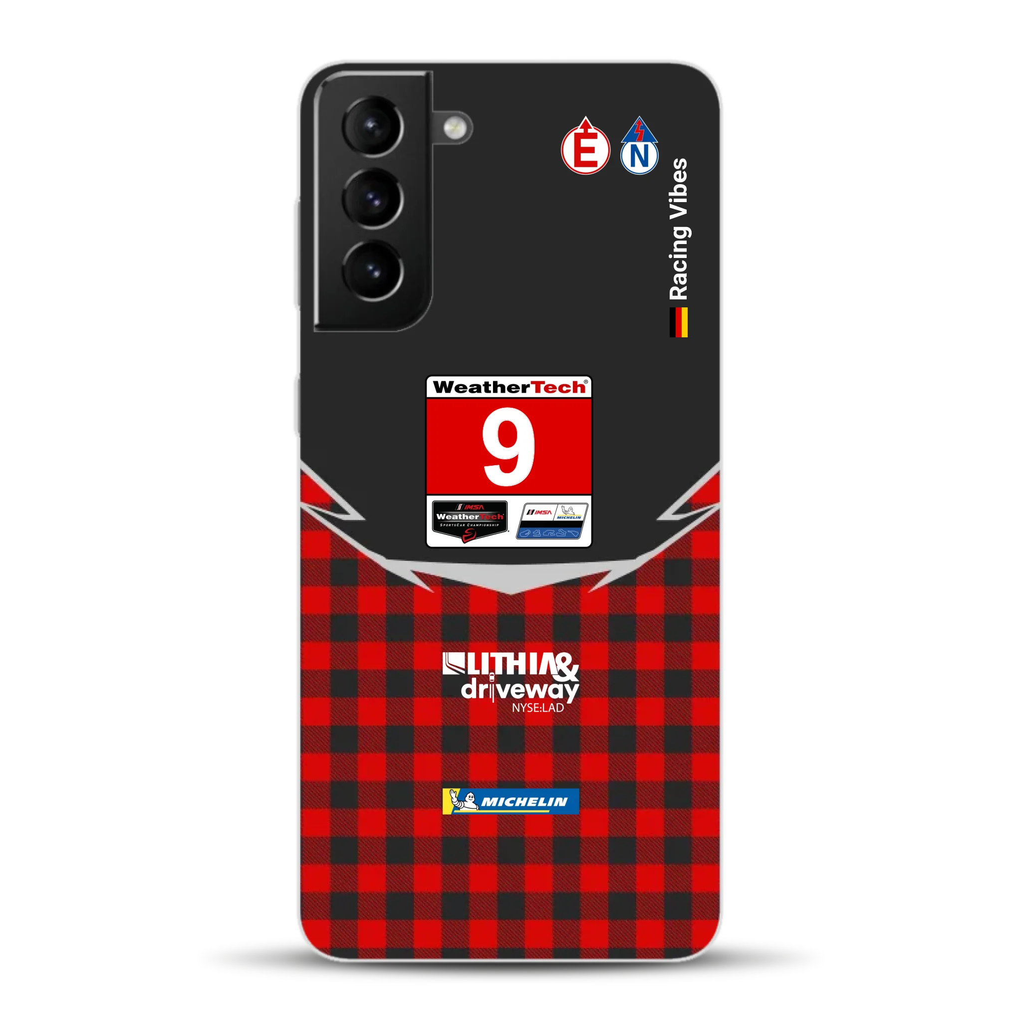 Pfaff Lamborghini Temerario GT3 IMSA 2026 Livery - Custodia per cellulare personalizzata per Samsung