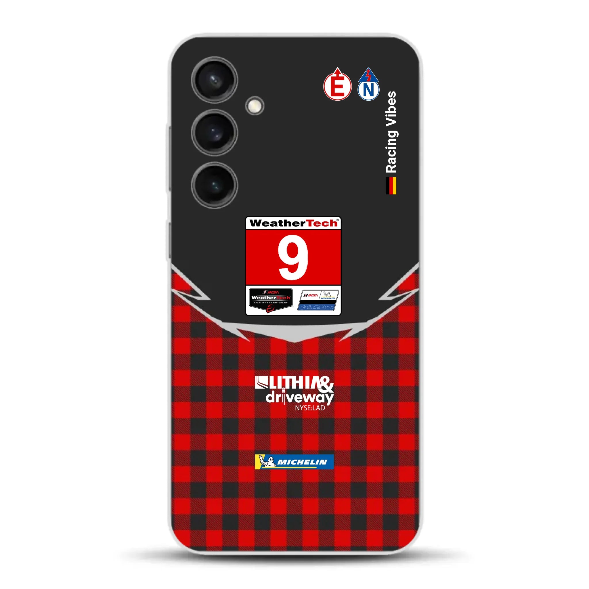 Pfaff Lamborghini Temerario GT3 IMSA 2026 Livery - Custodia per cellulare personalizzata per Samsung