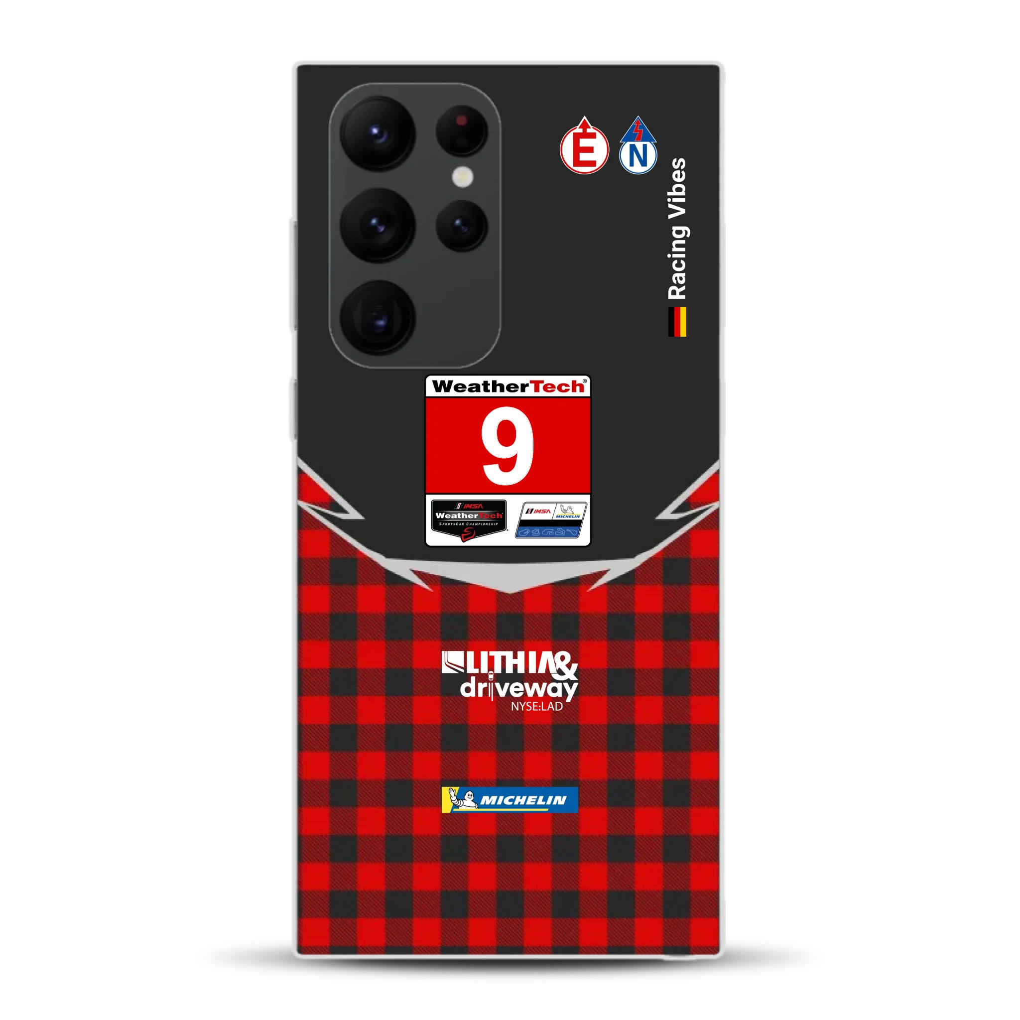 Pfaff Lamborghini Temerario GT3 IMSA 2026 Livery - Custodia per cellulare personalizzata per Samsung