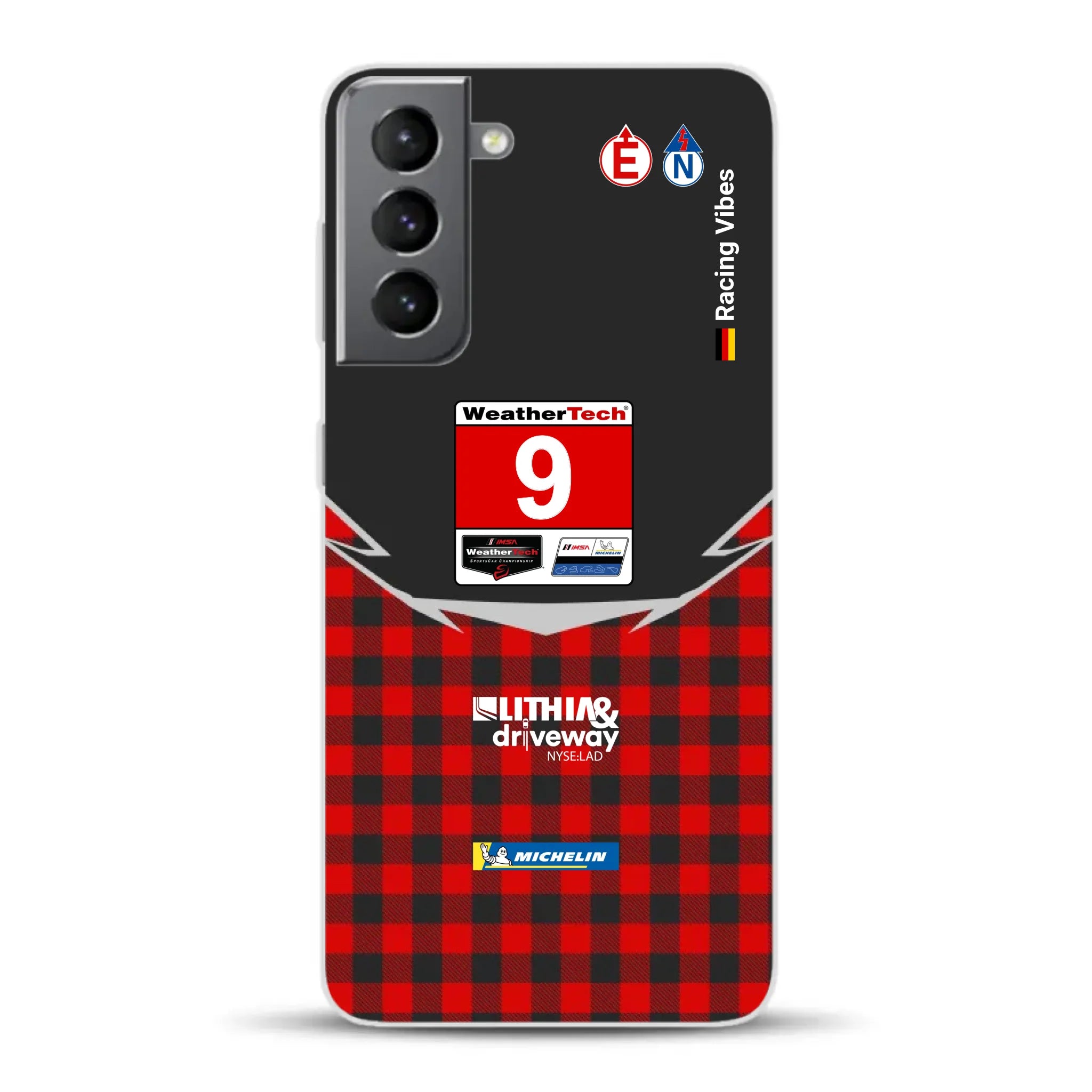 Pfaff Lamborghini Temerario GT3 IMSA 2026 Livery - Custodia per cellulare personalizzata per Samsung