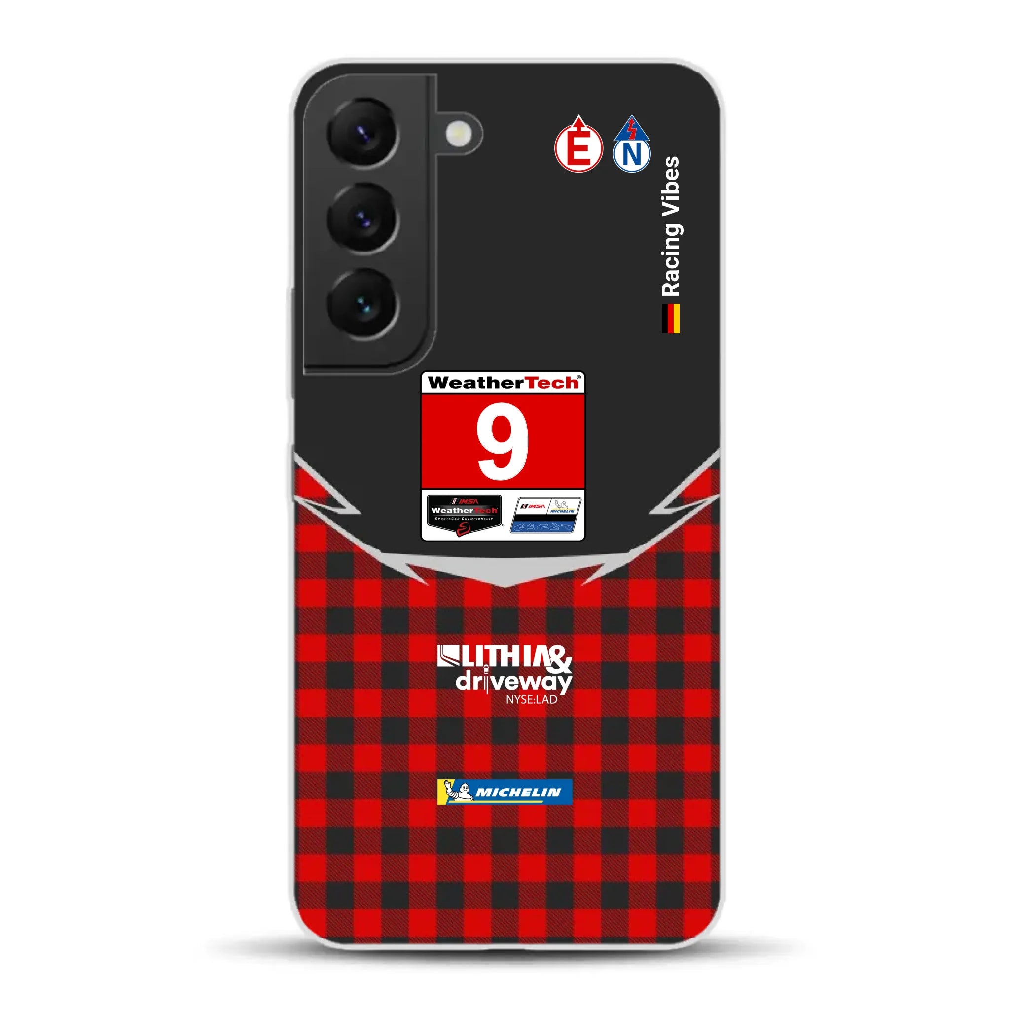 Pfaff Lamborghini Temerario GT3 IMSA 2026 Livery - Custodia per cellulare personalizzata per Samsung