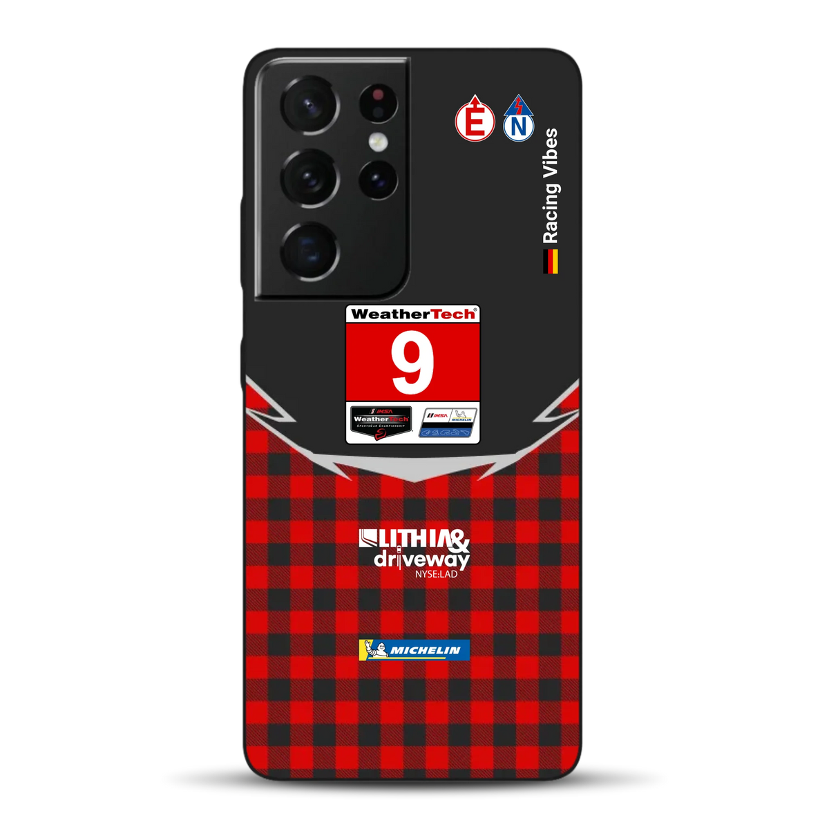 Pfaff Lamborghini Temerario GT3 IMSA 2026 Livery - Custodia per cellulare personalizzata per Samsung