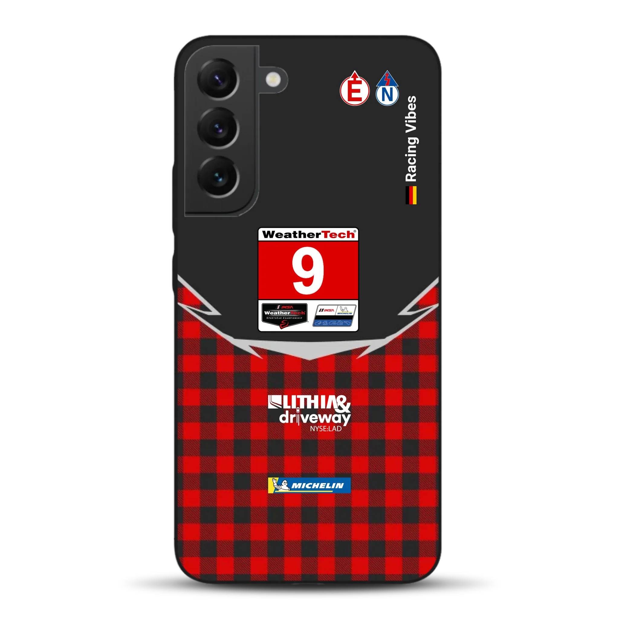 Pfaff Lamborghini Temerario GT3 IMSA 2026 Livery - Custodia per cellulare personalizzata per Samsung