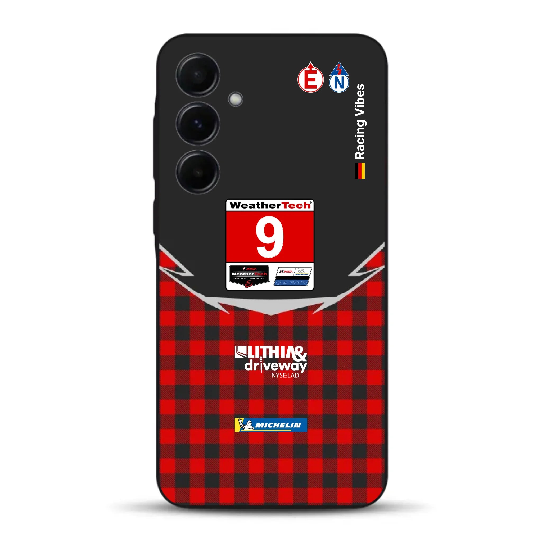 Pfaff Lamborghini Temerario GT3 IMSA 2026 Livery - Custodia per cellulare personalizzata per Samsung