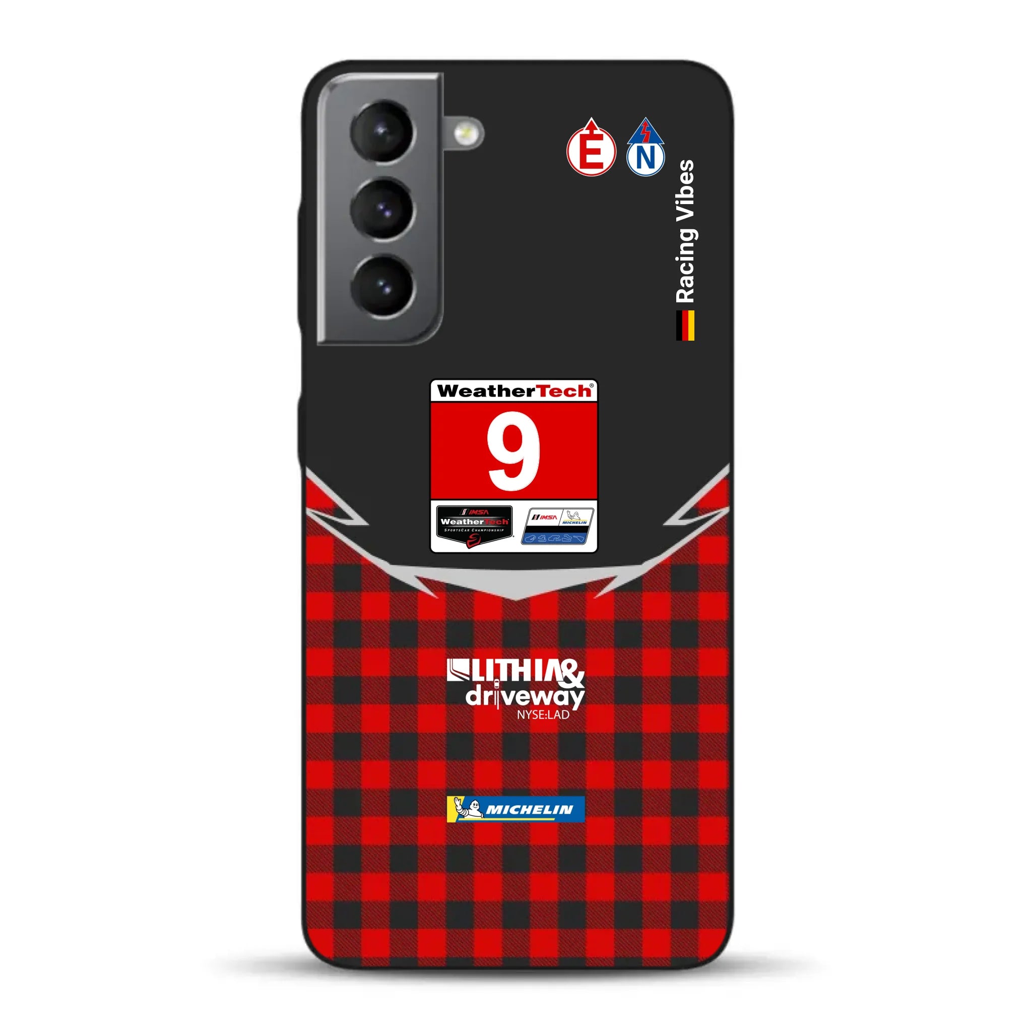Pfaff Lamborghini Temerario GT3 IMSA 2026 Livery - Custodia per cellulare personalizzata per Samsung