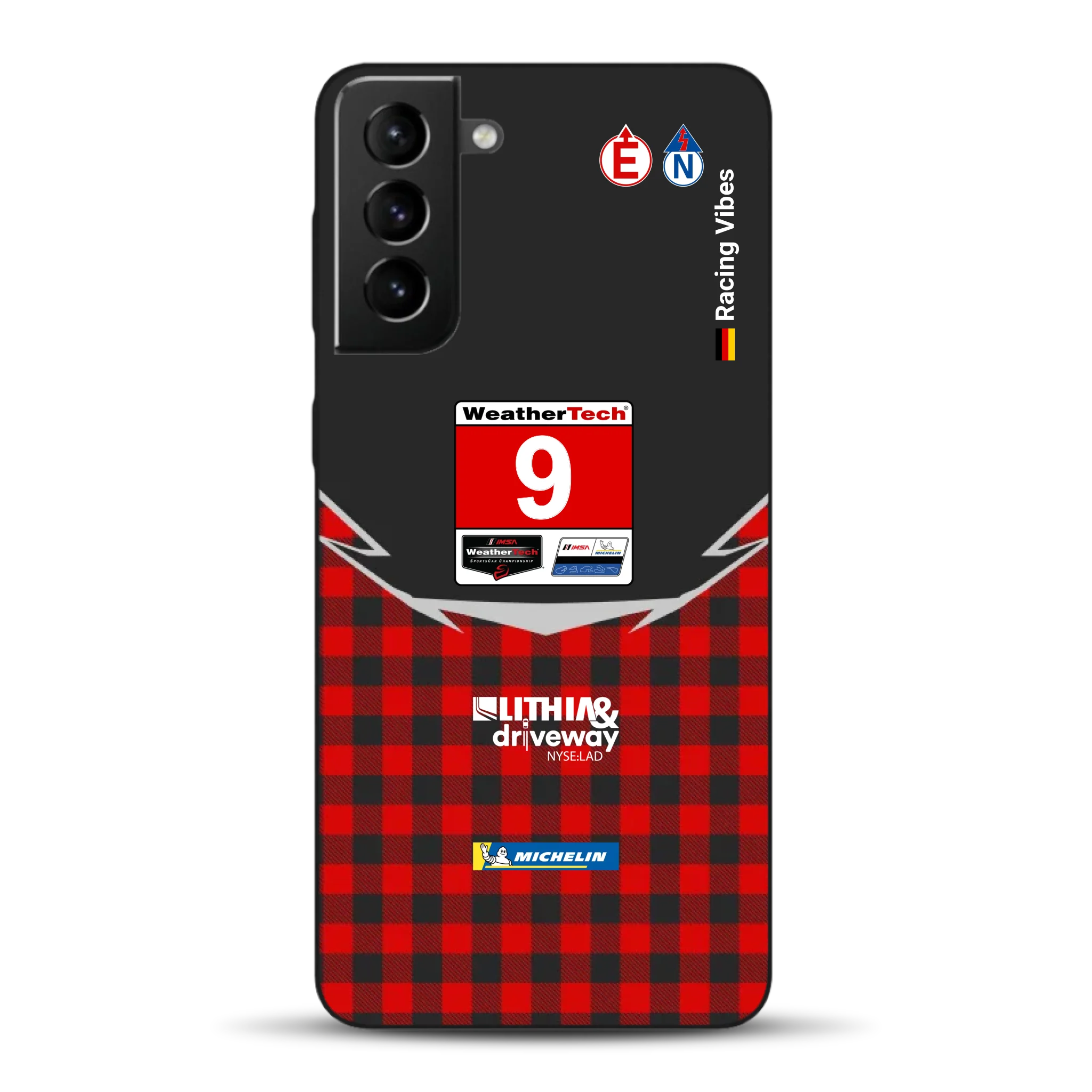 Pfaff Lamborghini Temerario GT3 IMSA 2026 Livery - Custodia per cellulare personalizzata per Samsung