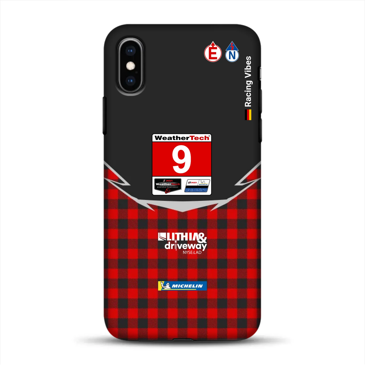 Pfaff Lamborghini Temerario GT3 IMSA 2026 Livery - Custodia premium personalizzata per iPhone