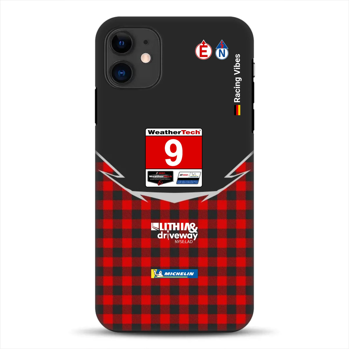 Pfaff Lamborghini Temerario GT3 IMSA 2026 Livery - Custodia premium personalizzata per iPhone