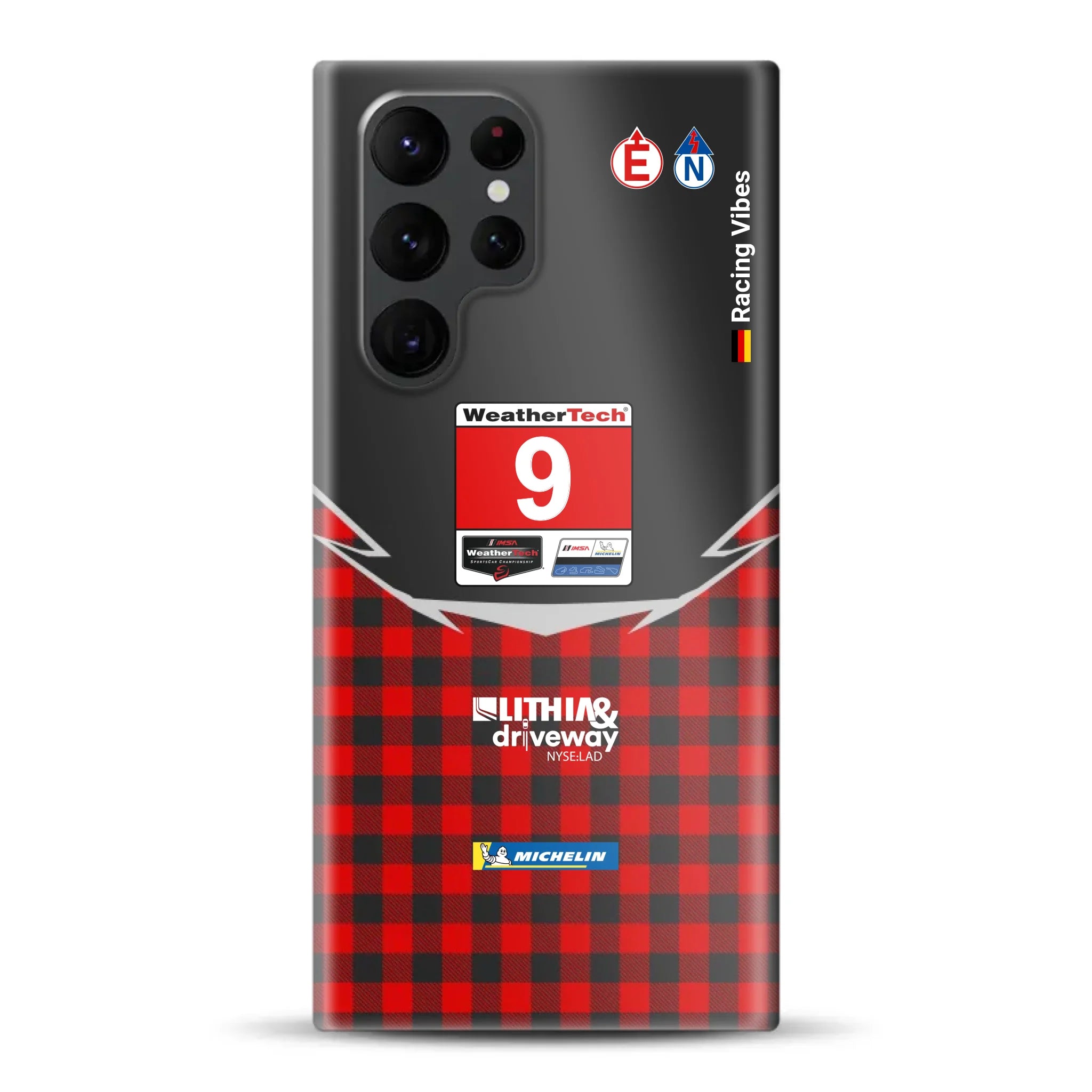 Pfaff Lamborghini Temerario GT3 IMSA 2026 Livery - Individuelle Hardcase Hülle für Samsung