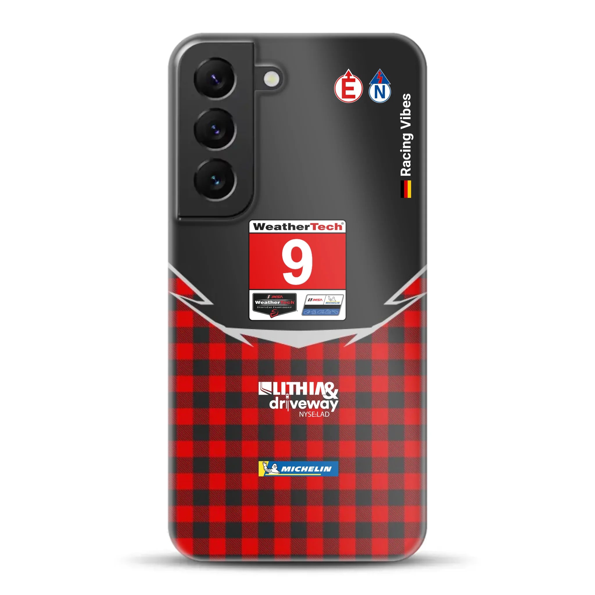 Pfaff Lamborghini Temerario GT3 IMSA 2026 Livery - Individuelle Hardcase Hülle für Samsung