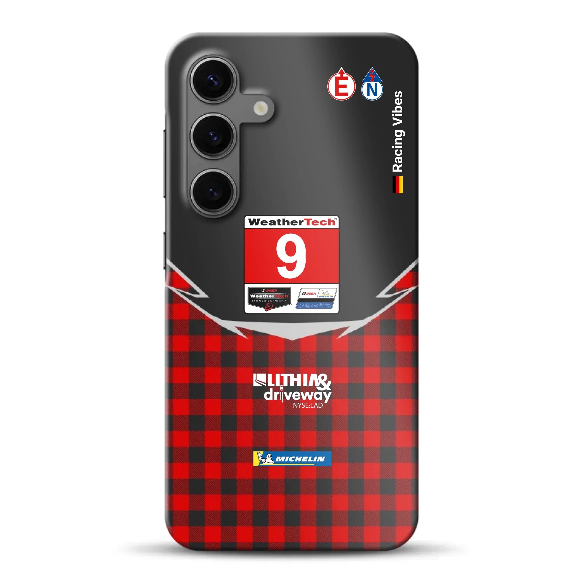 Pfaff Lamborghini Temerario GT3 IMSA 2026 Livery - Individuelle Hardcase Hülle für Samsung