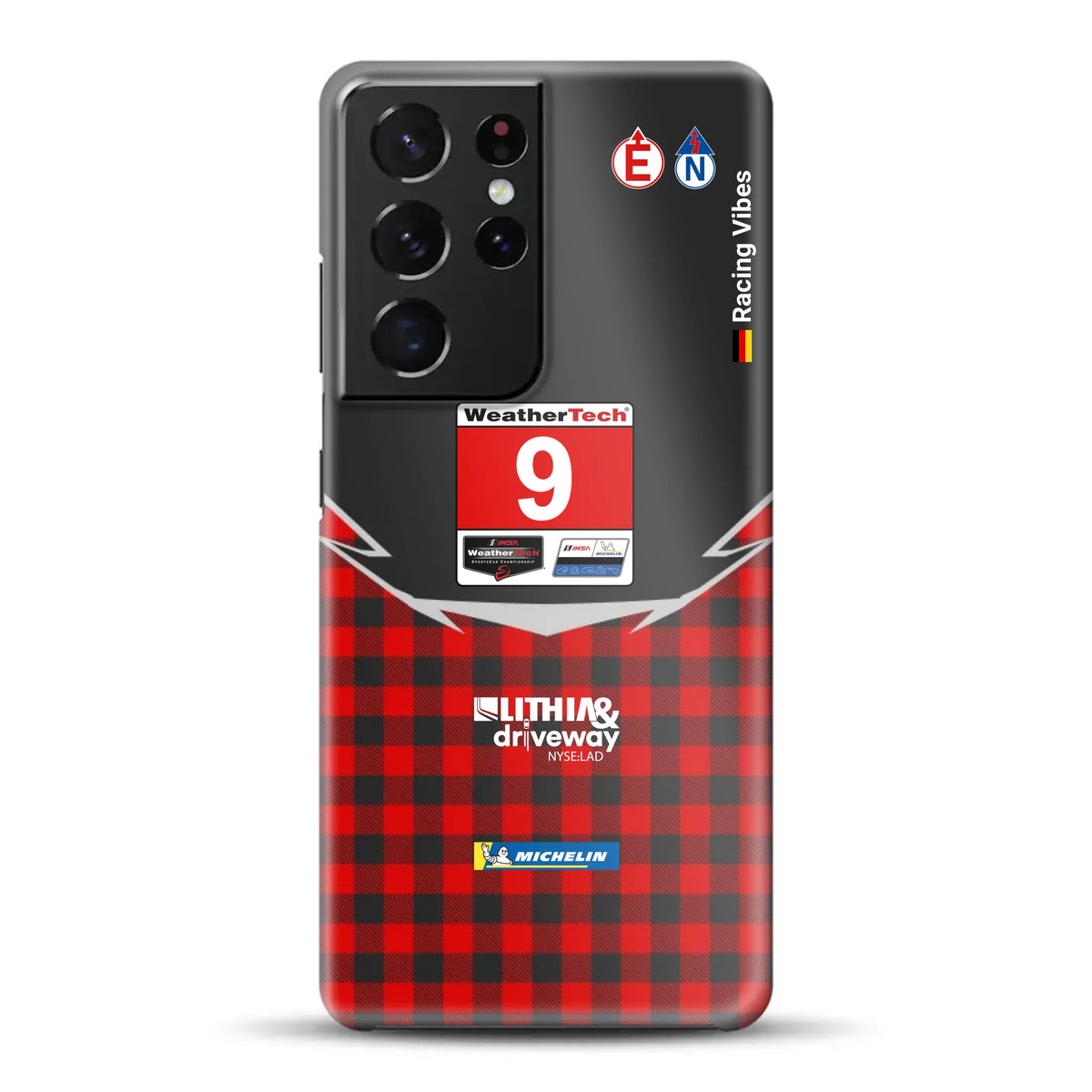Pfaff Lamborghini Temerario GT3 IMSA 2026 Livery - Individuelle Hardcase Hülle für Samsung