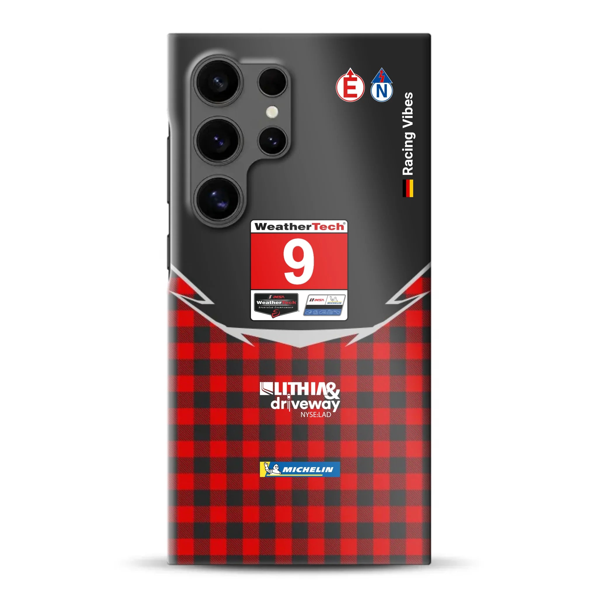 Pfaff Lamborghini Temerario GT3 IMSA 2026 Livery - Individuelle Hardcase Hülle für Samsung