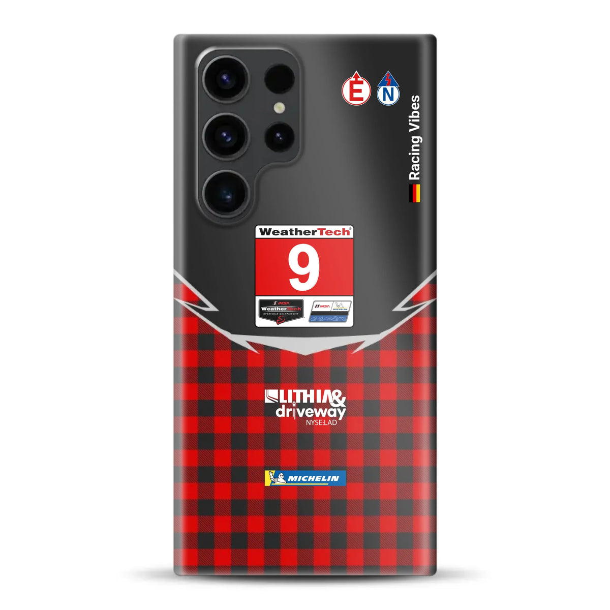 Pfaff Lamborghini Temerario GT3 IMSA 2026 Livery - Individuelle Hardcase Hülle für Samsung