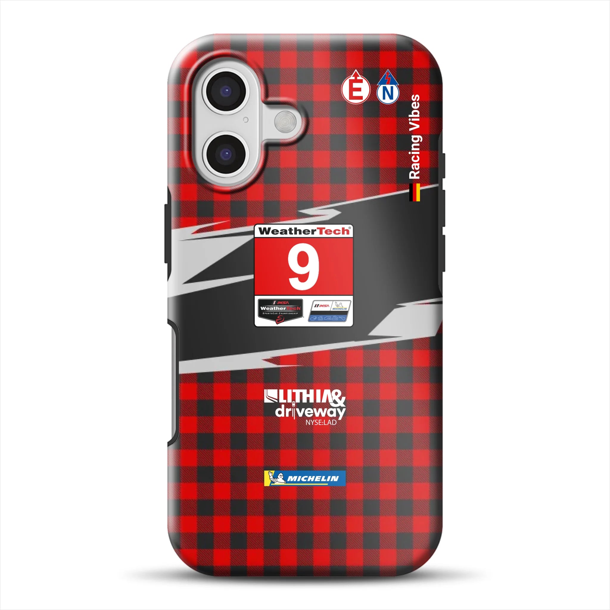Pfaff Lamborghini Temerario GT3 Racing Phone Case – Custom IMSA Livery