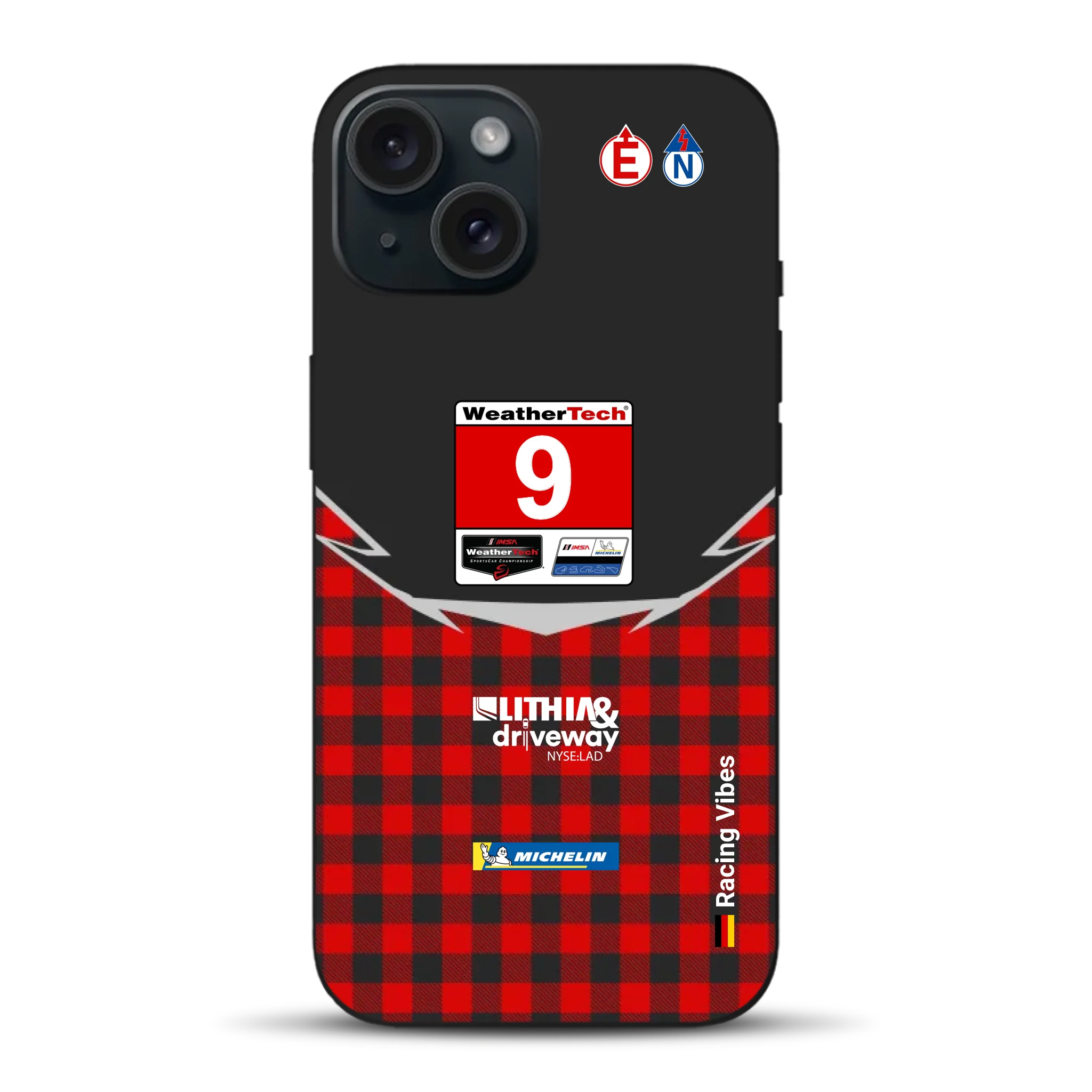 Pfaff Lamborghini Temerario GT3 IMSA 2026 Livery - Custodia per cellulare personalizzata per iPhone