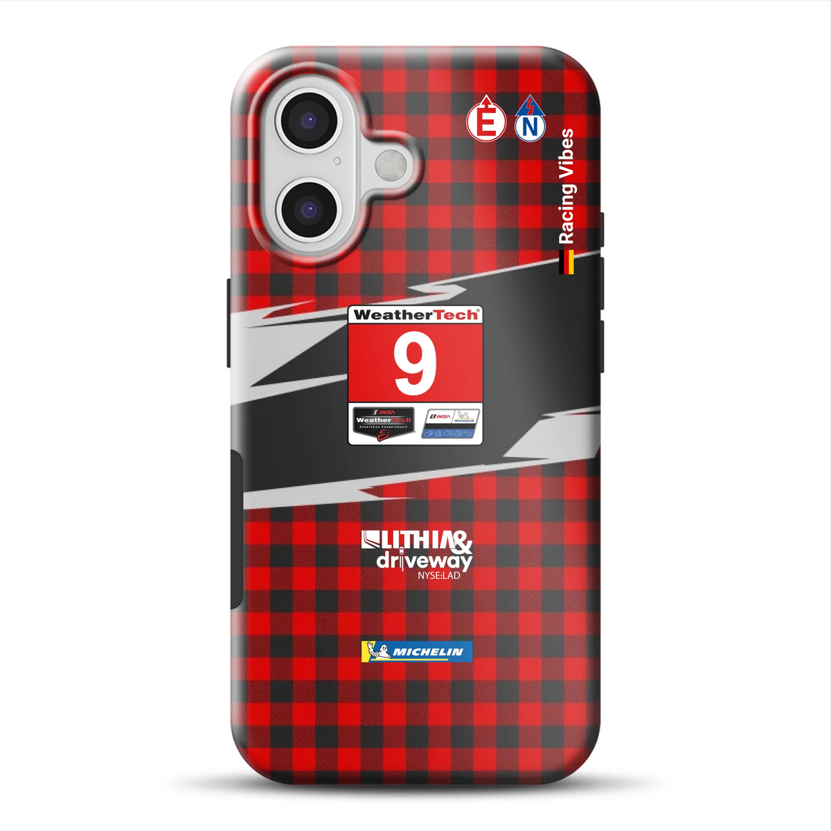 Pfaff Lamborghini Temerario GT3 IMSA 2026 Livery - Custodia premium personalizzata per iPhone