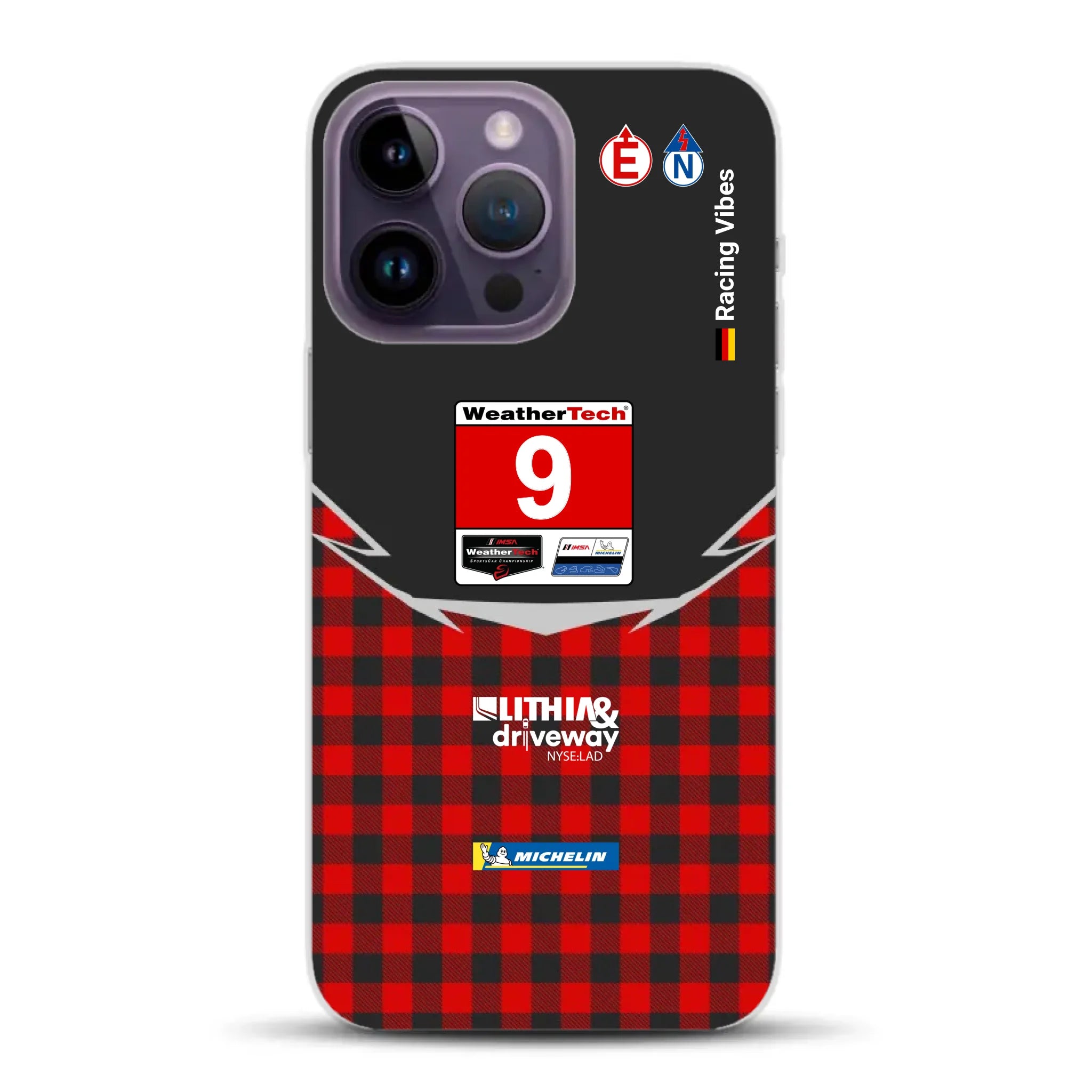 Pfaff Lamborghini Temerario GT3 IMSA 2026 Livery - Custodia per cellulare personalizzata per iPhone