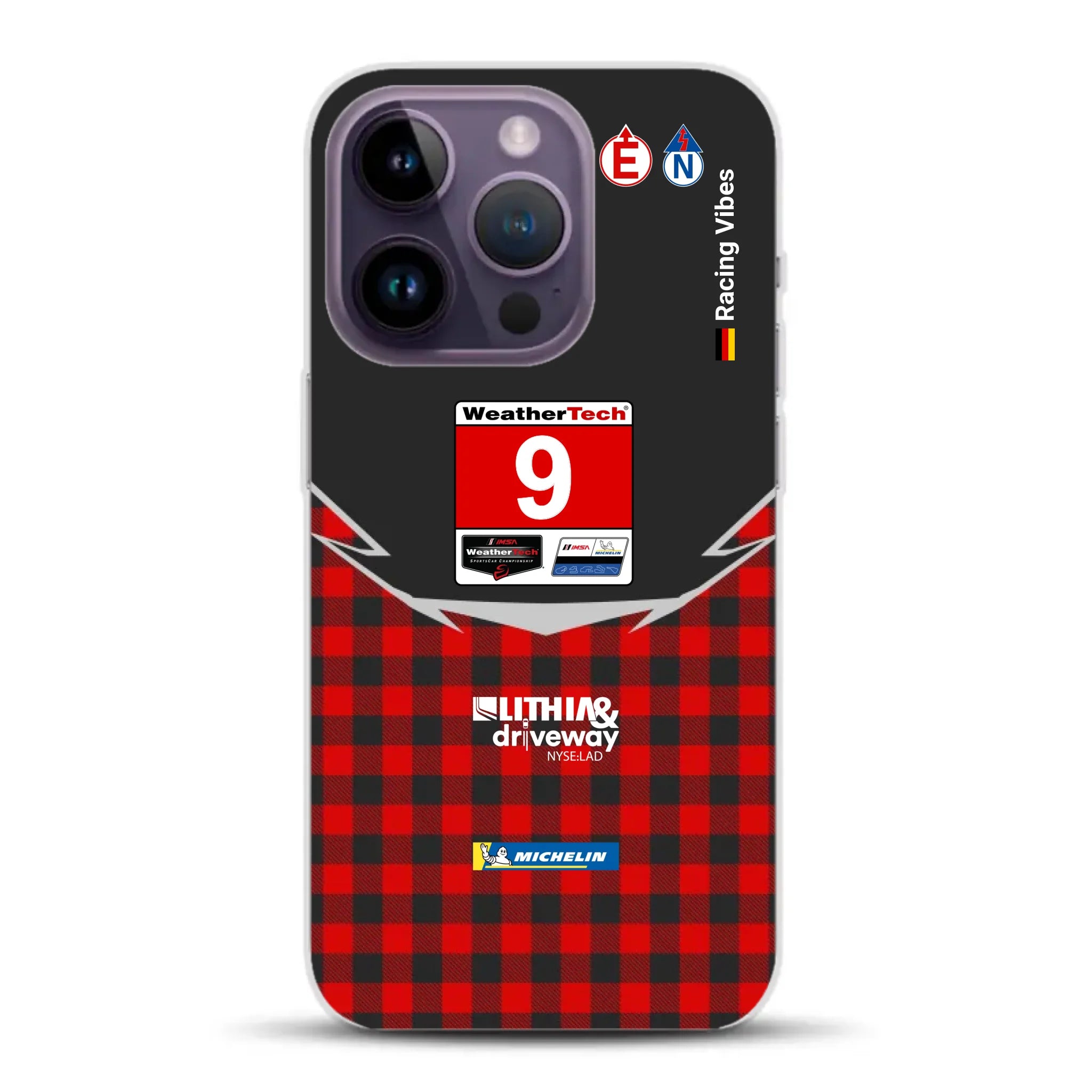 Pfaff Lamborghini Temerario GT3 IMSA 2026 Livery - Custodia per cellulare personalizzata per iPhone