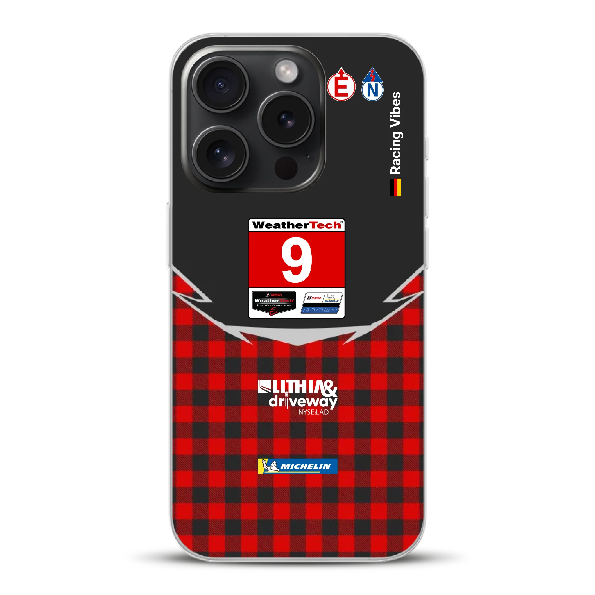 Pfaff Lamborghini Temerario GT3 IMSA 2026 Livery - Custodia per cellulare personalizzata per iPhone