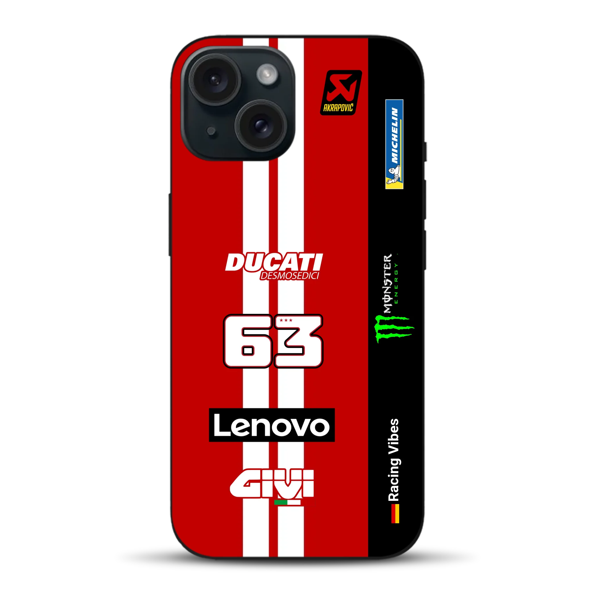 Desmosedici GP26 MotoGP 2026 Livery - Housse de téléphone portable personnalisée pour iPhone