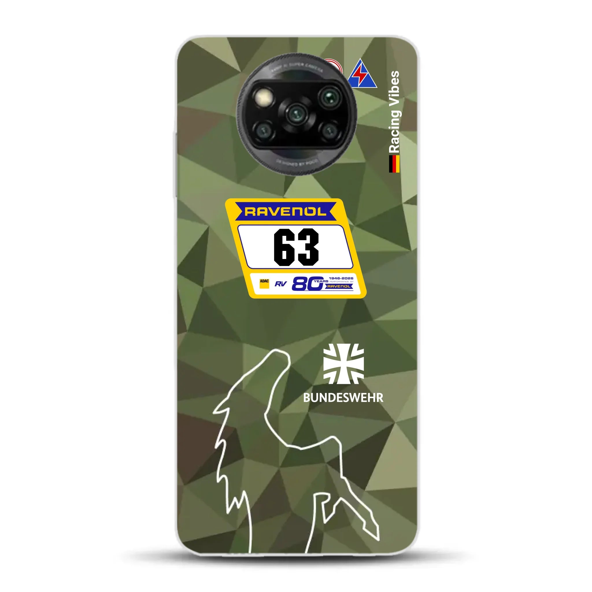 HRT Mustang GT3 24h Nürburgring 2026 Livery - Housse de téléphone portable personnalisée pour Xiaomi