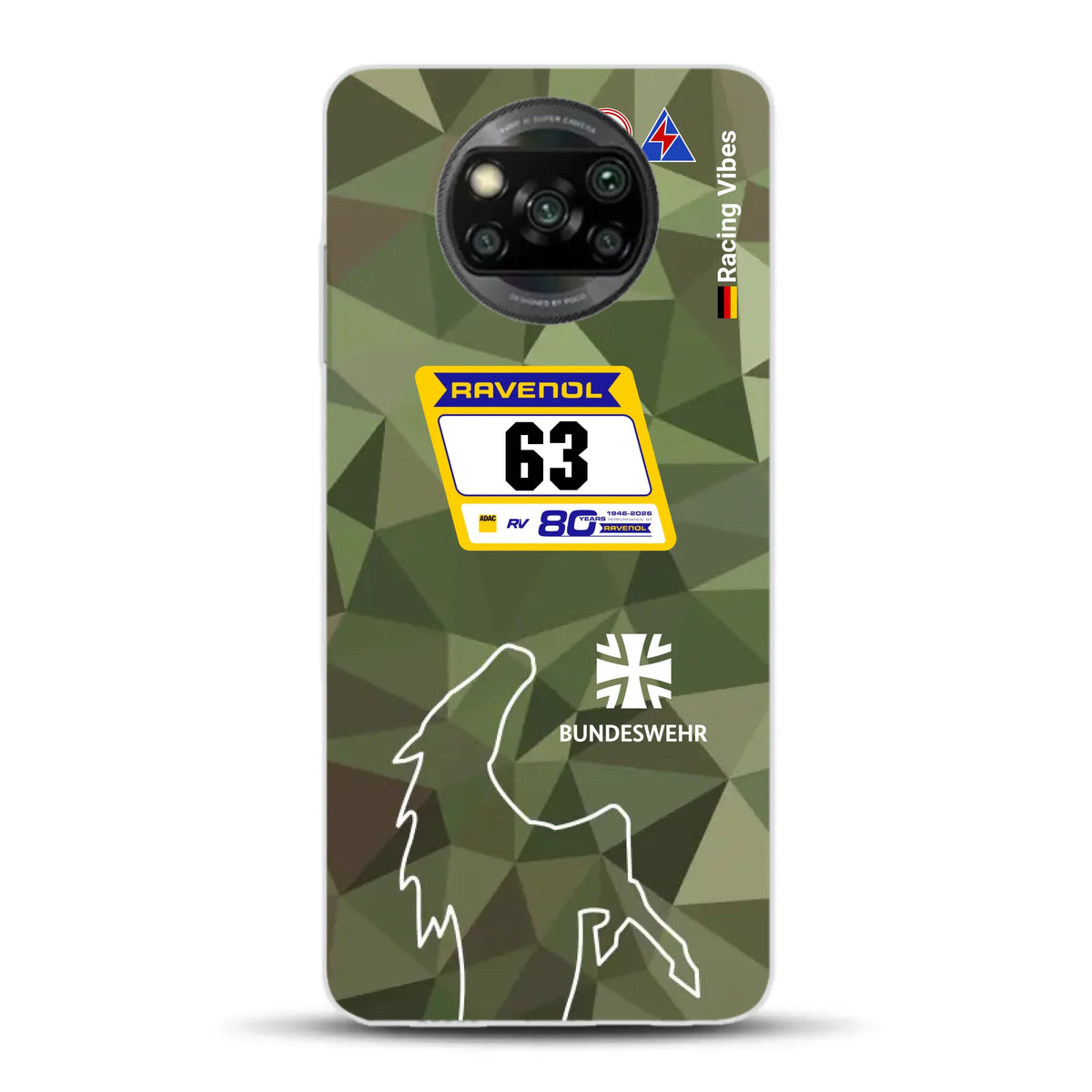 HRT Mustang GT3 24h Nürburgring 2026 Livery - Custodia per cellulare personalizzata per Xiaomi